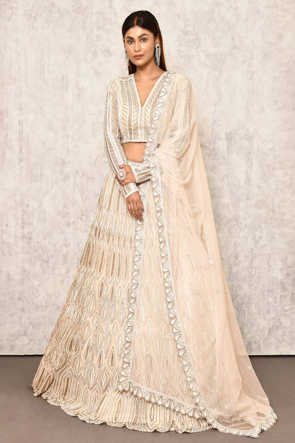 Ritika Mirchandani Cutdana Embroidered Bridal Lehenga Set