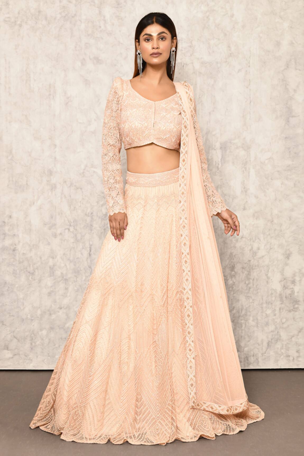 Ritika Mirchandani Sequin Embroidered Bridal Lehenga Set 