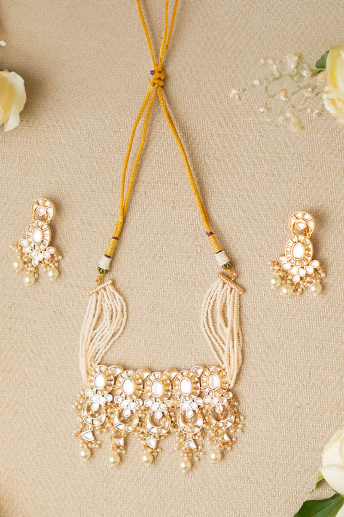 Zevar By Geeta Polki Embellished Choker Set