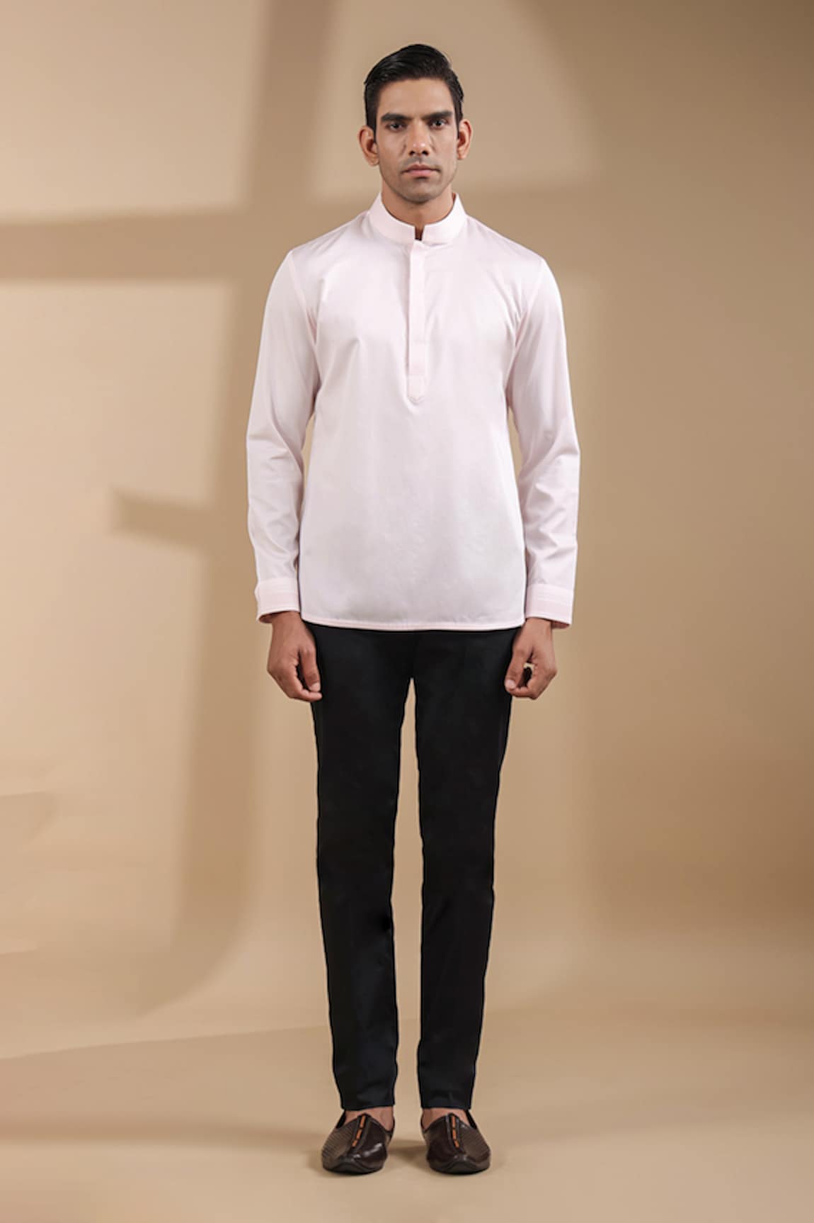 Raw & Rustic by Niti Bothra Potli Lined Placket Kurta Shirt