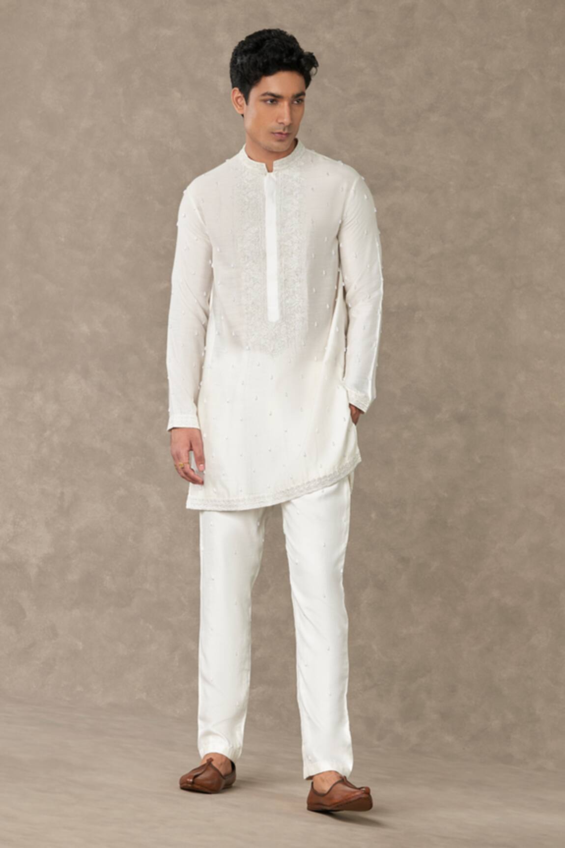 Masaba Pearl Embroidered Kurta & Pant Set