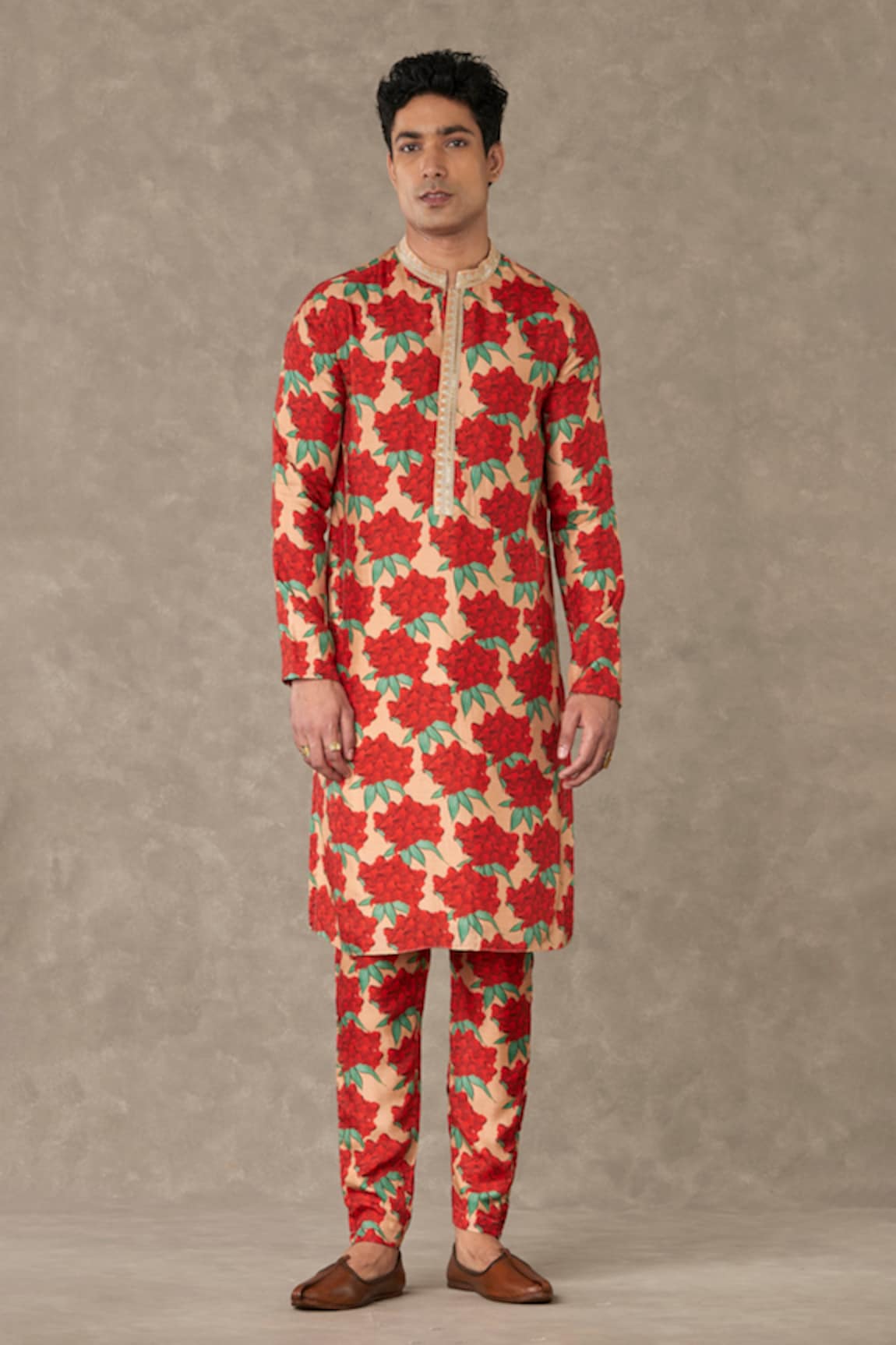 Masaba Carnation Bloom Print Kurta