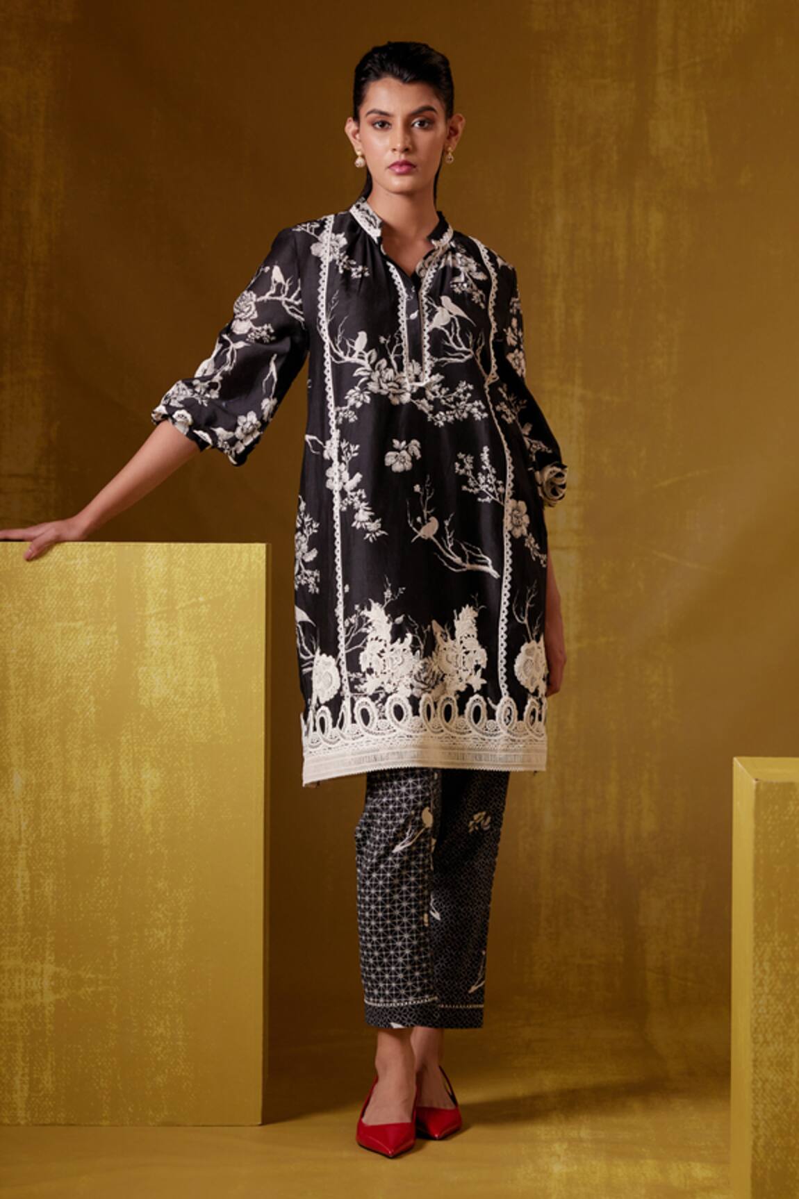 Bunka Isa Botanical Print Pant