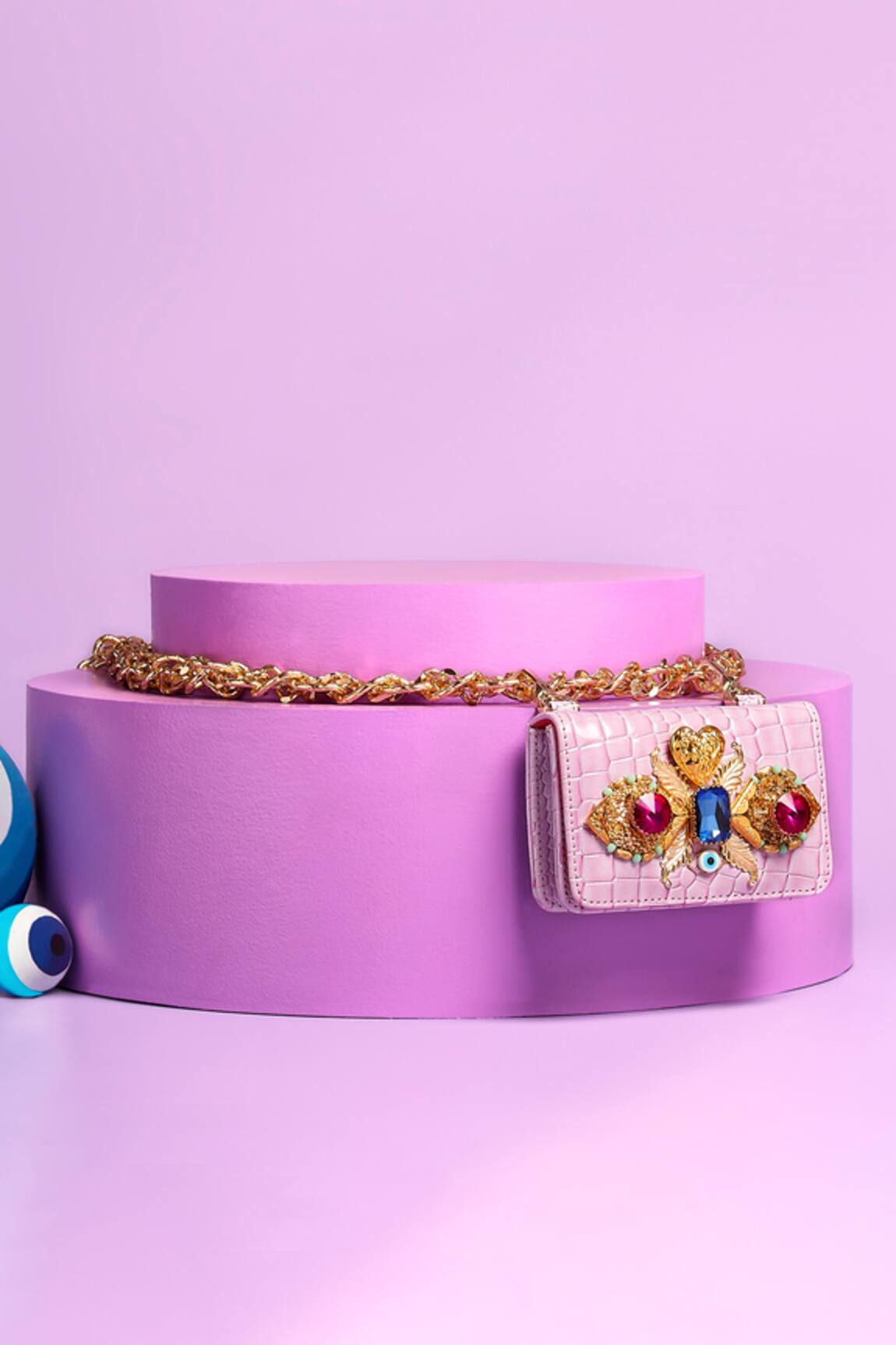 Papa Don't Preach Accessories Frosted Chain Link Belt Bag