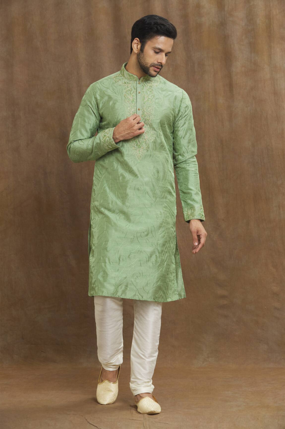 Arihant Rai Sinha Swirl Embroidered Kurta 