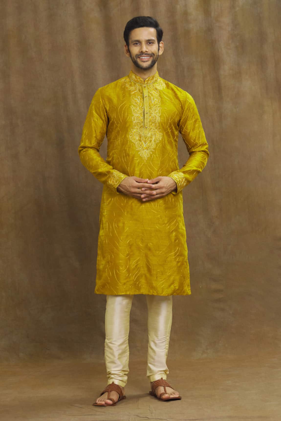 Arihant Rai Sinha Threadwork Floral Kurta 