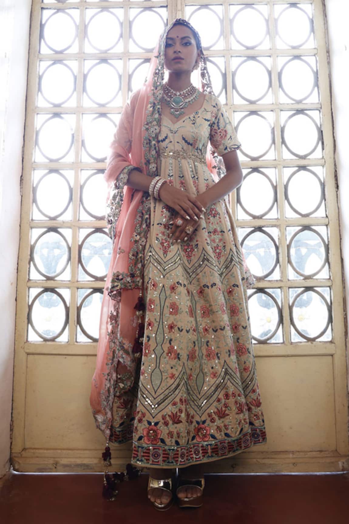 Vikram Phadnis Gardenia Embroidered Anarkali Set