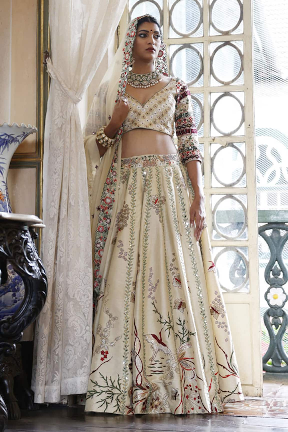 Vikram Phadnis Embroidered Bridal Lehenga Set