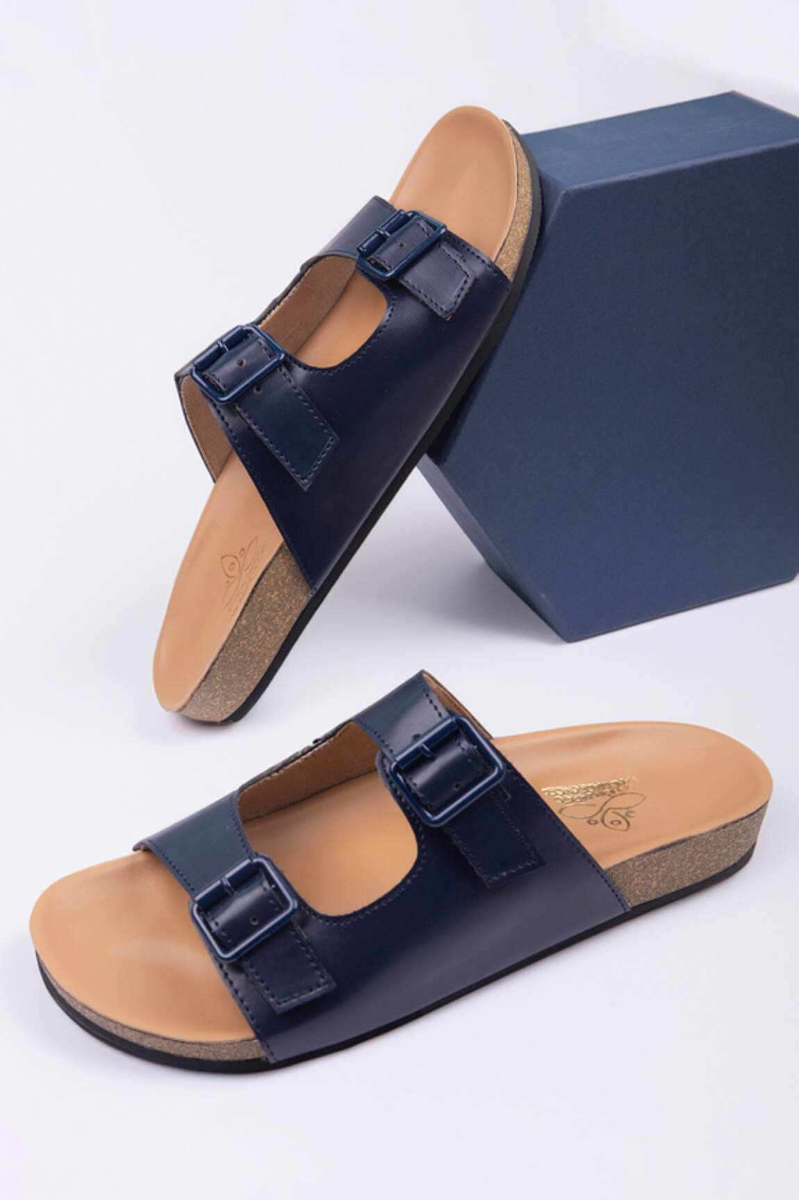 Schon Zapato Double Strap Vegan Leather Sandals