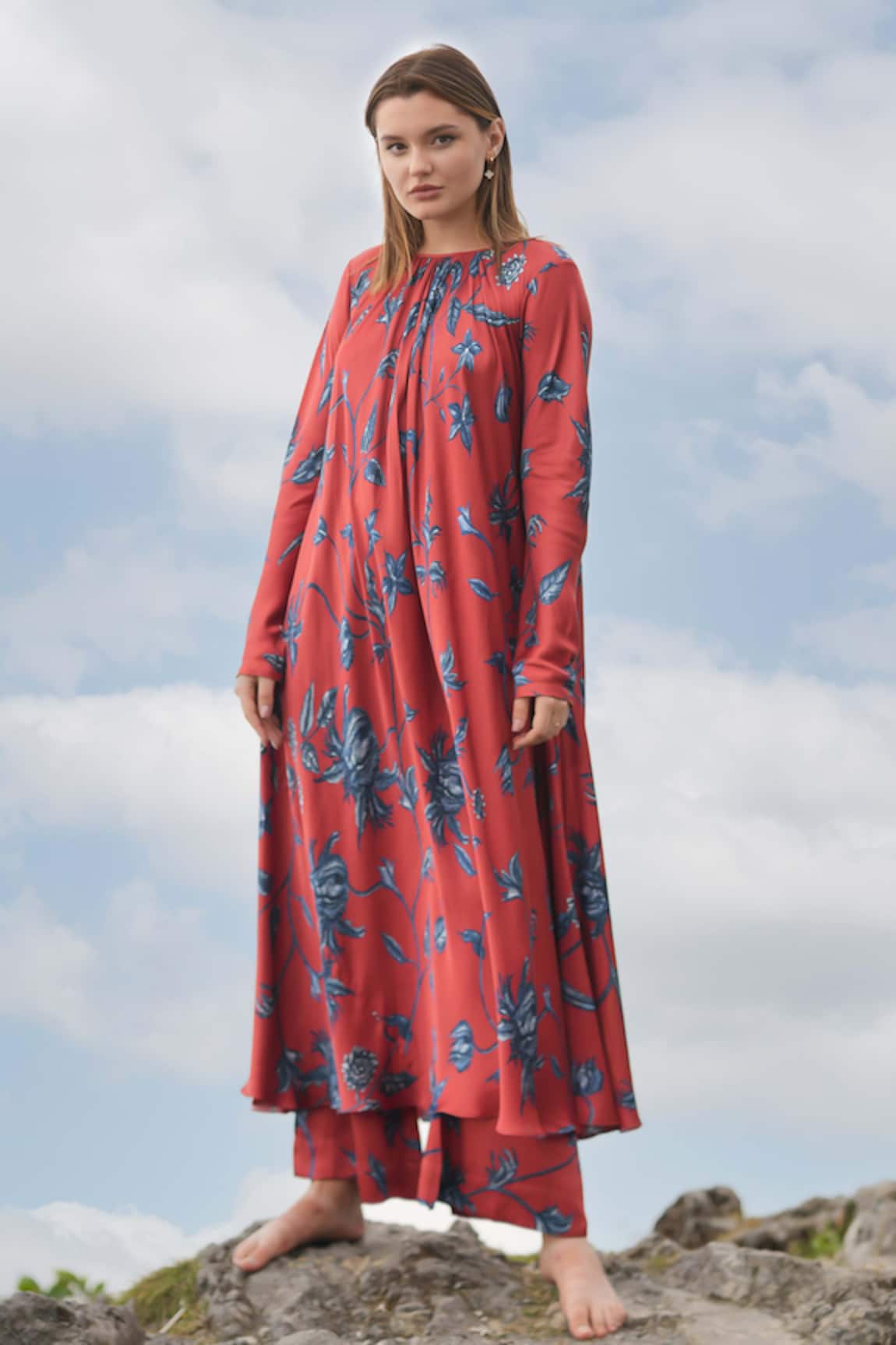 RAAS LIFE Laxmi Printed Flared Dress 