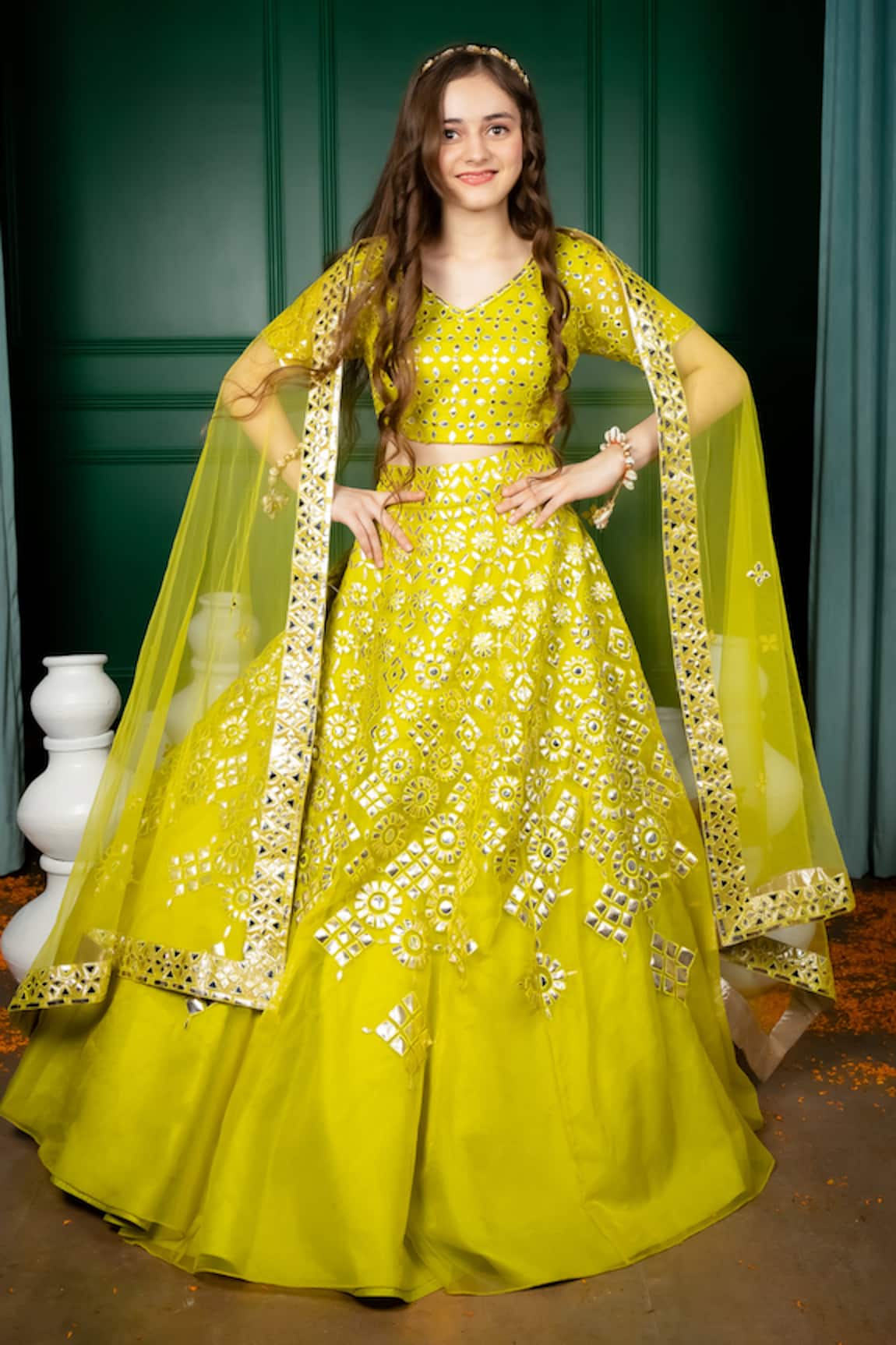 Hoity Moppet Itr Gota Embroidered Lehenga Set 