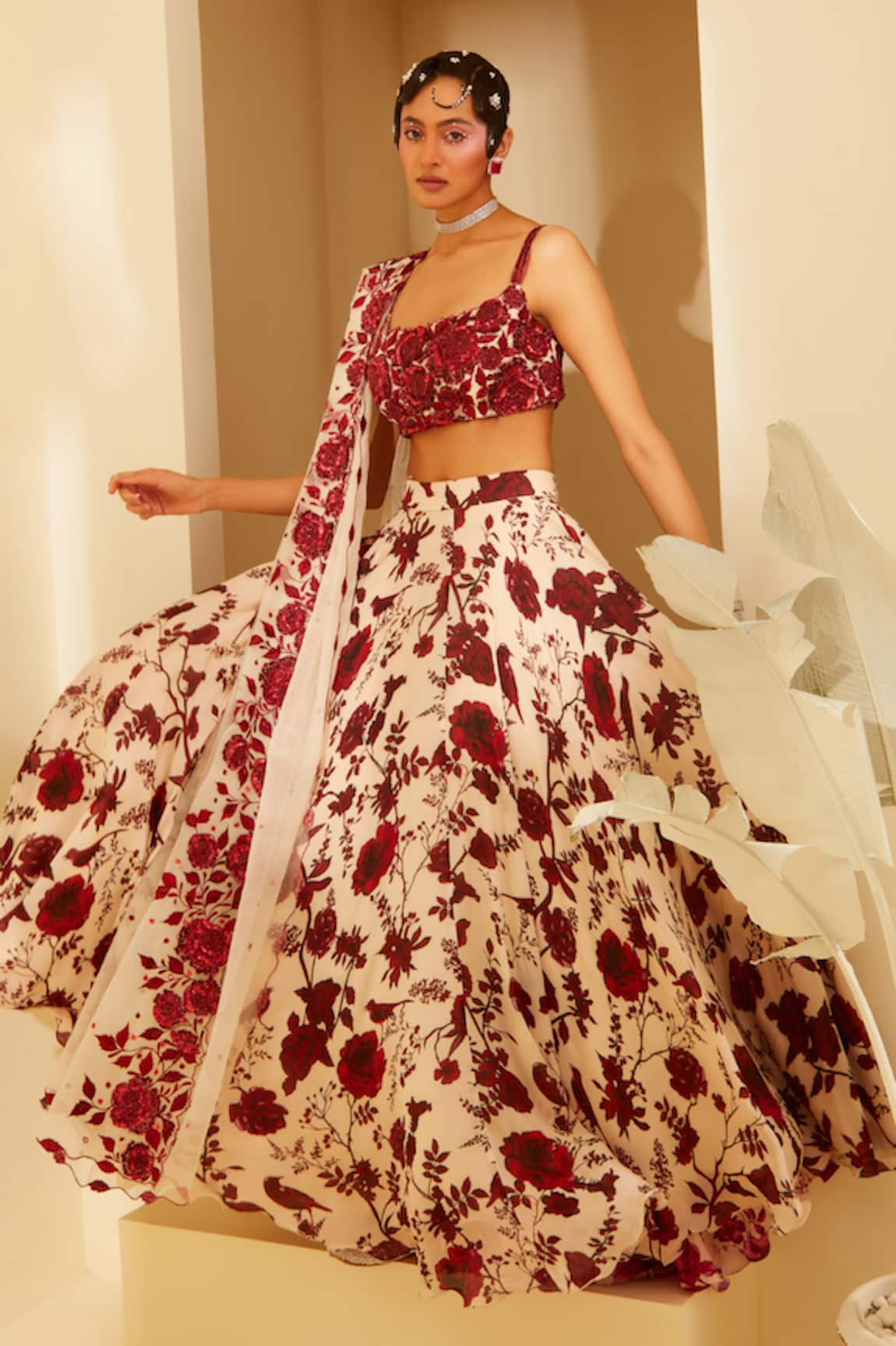 Sachkiran Bimbra Rossa Printed Lehenga Blouse Set