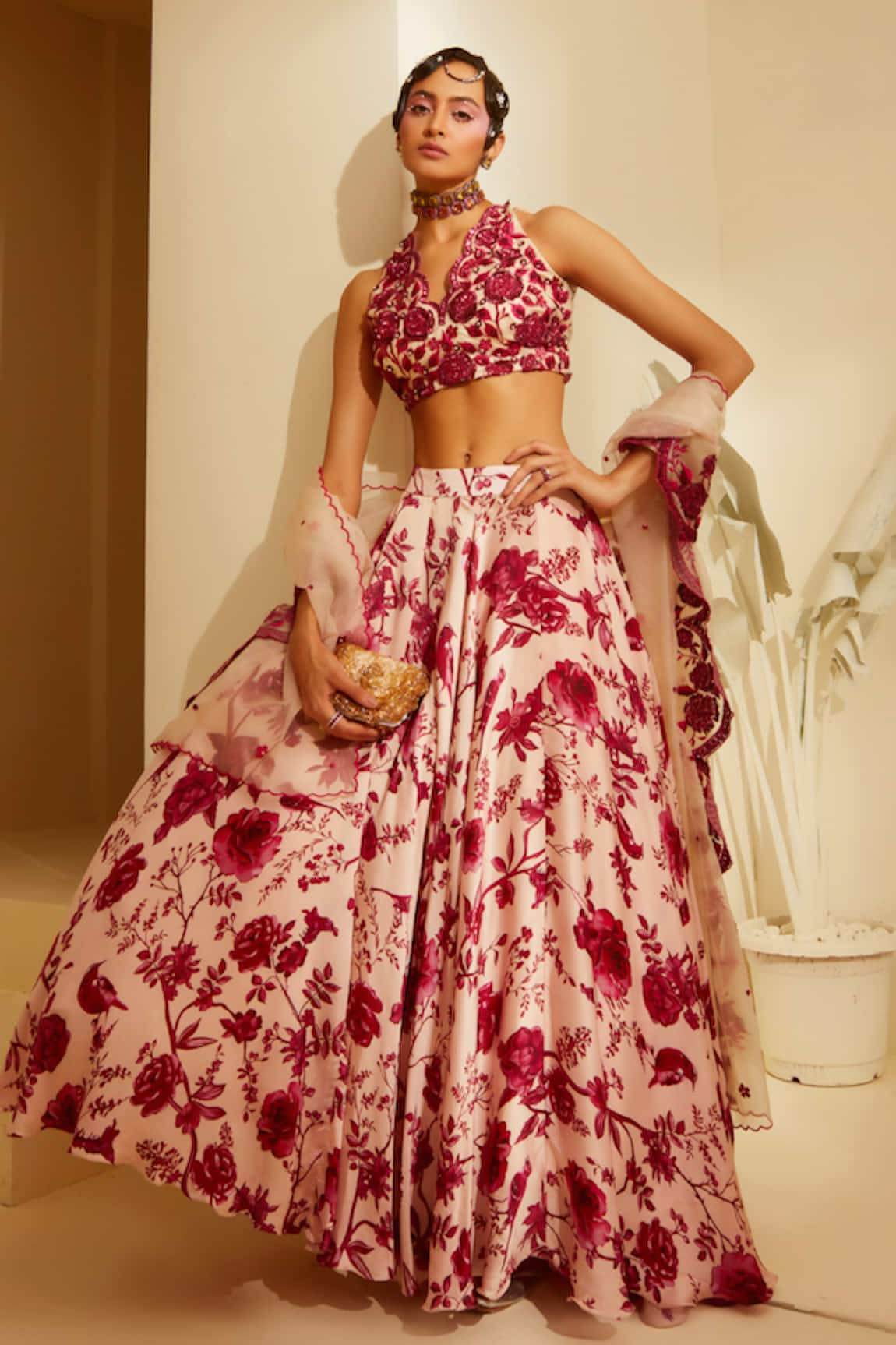 Sachkiran Bimbra Cezzane Printed Lehenga Blouse Set