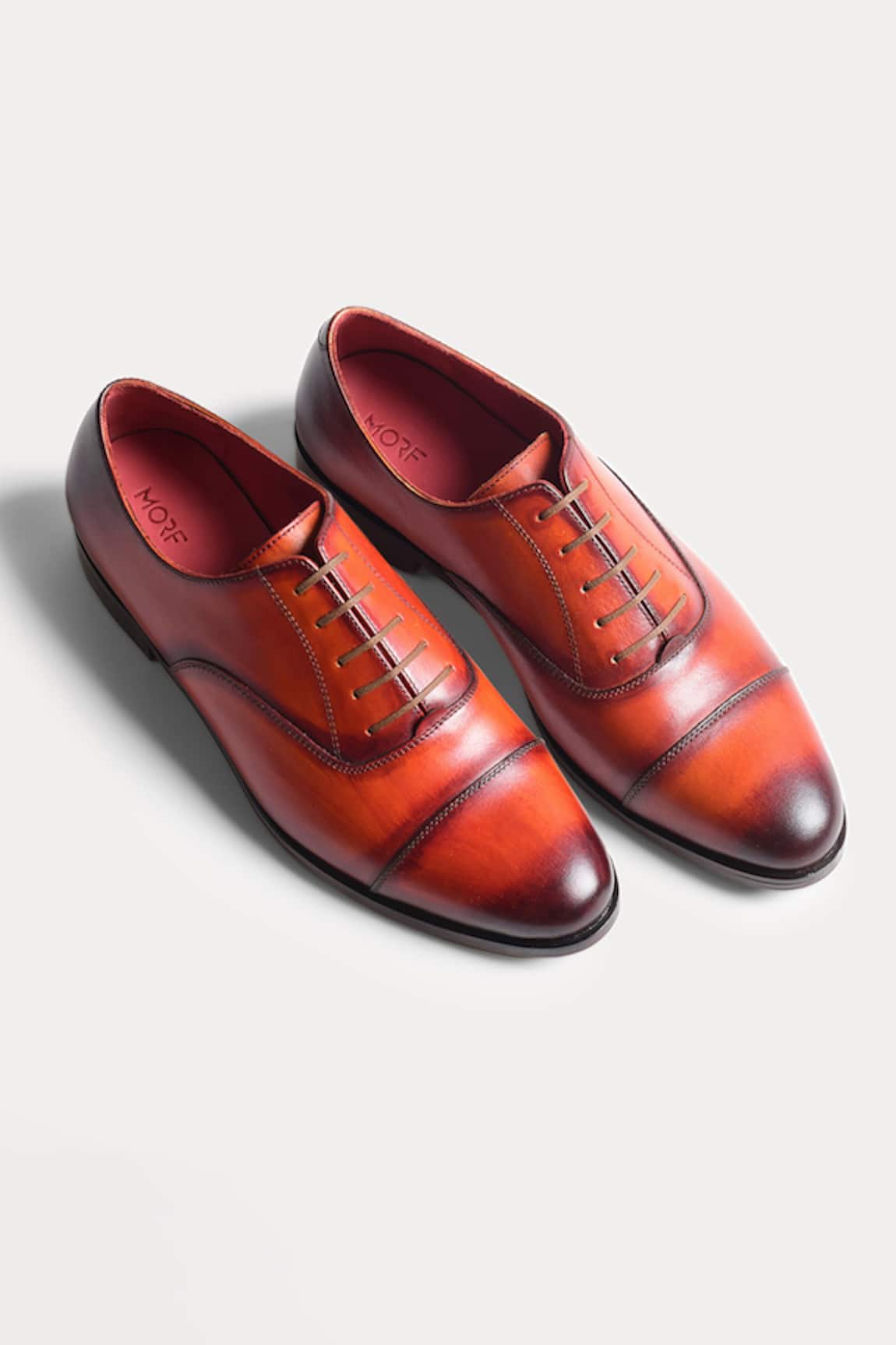 Morf Cognac Captoe Oxford Shoes