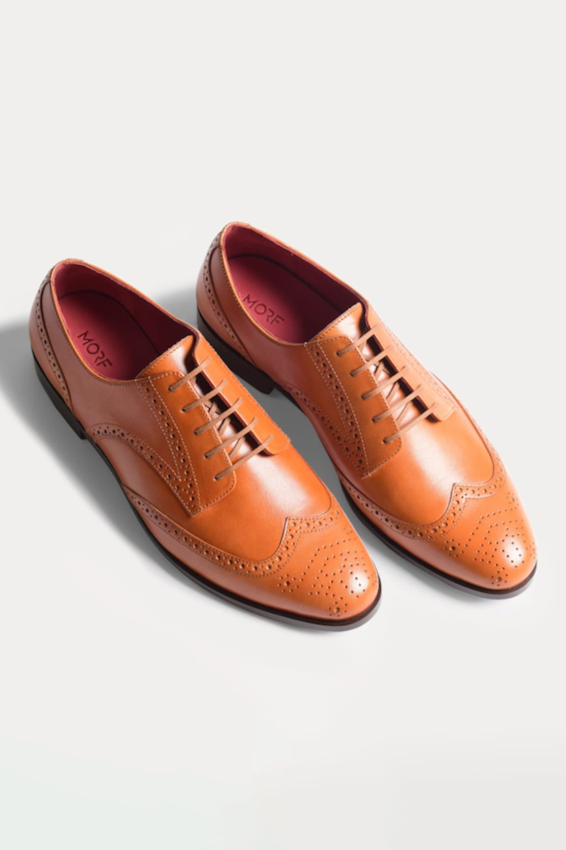 Morf Wing Tips Derby Leather Brogue Shoes