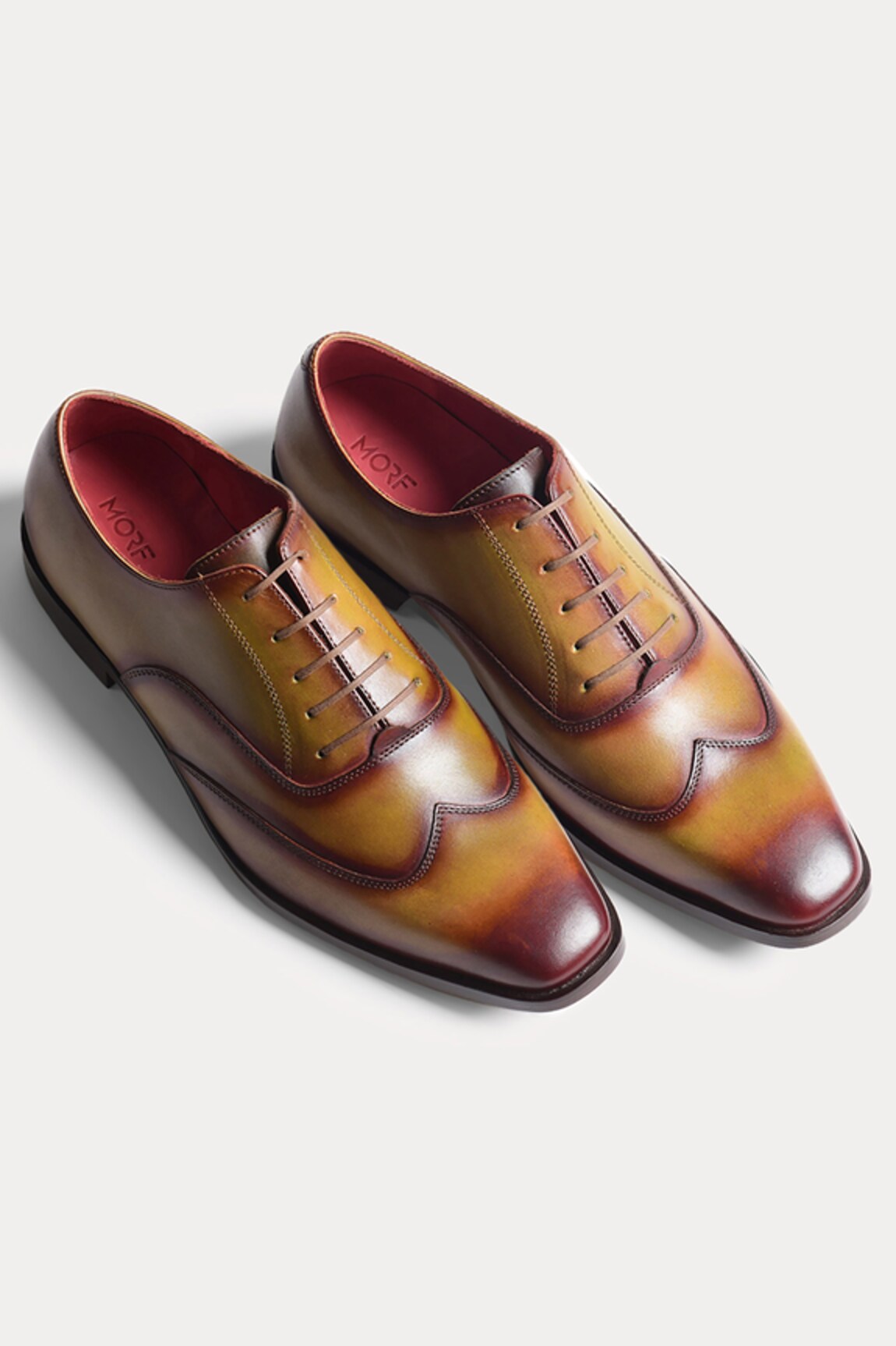 Morf Patina Wingtips Oxford Shoes