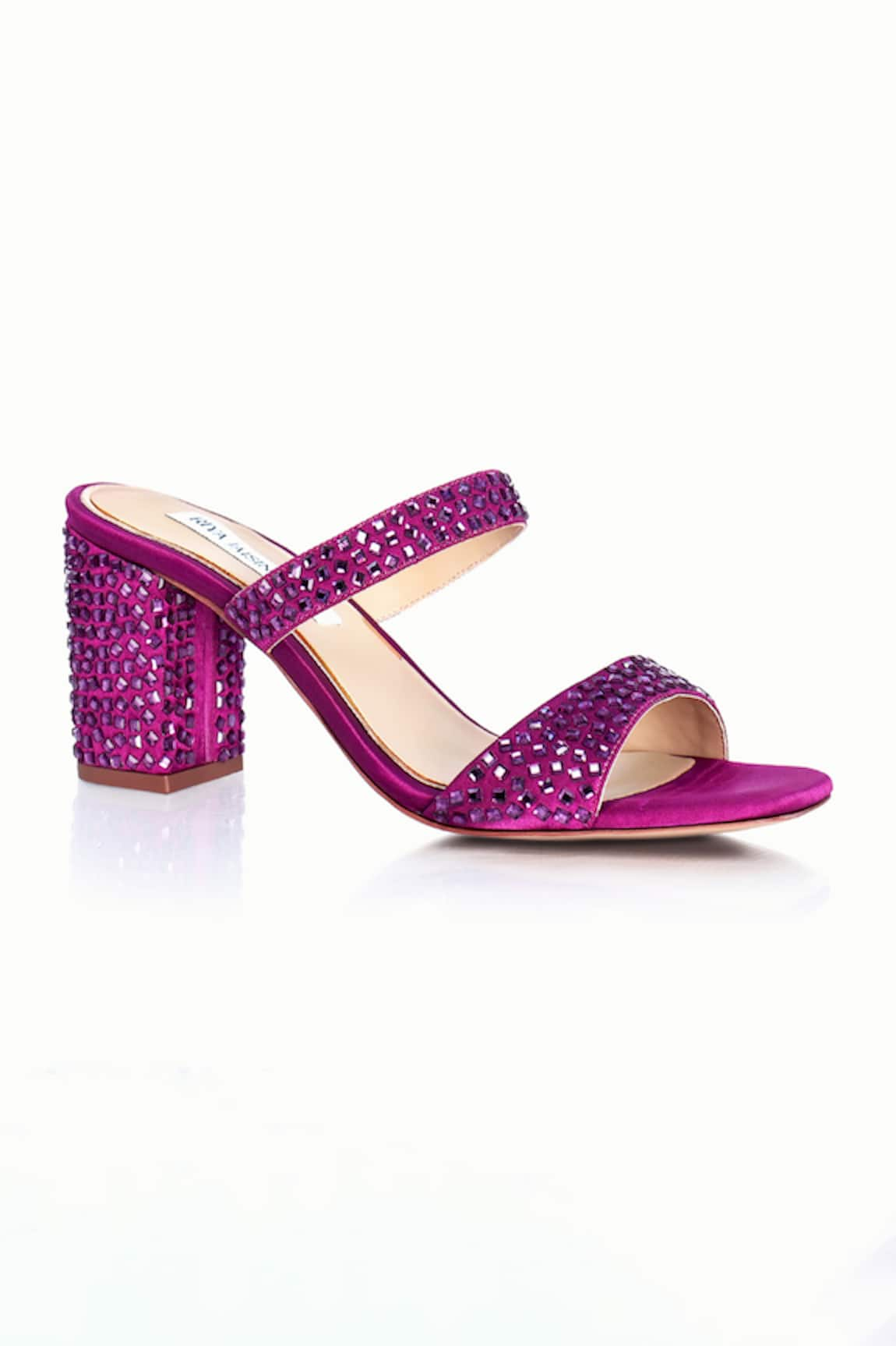 Riya Jaisinghani Nyra Crytal Embellished Block Heels