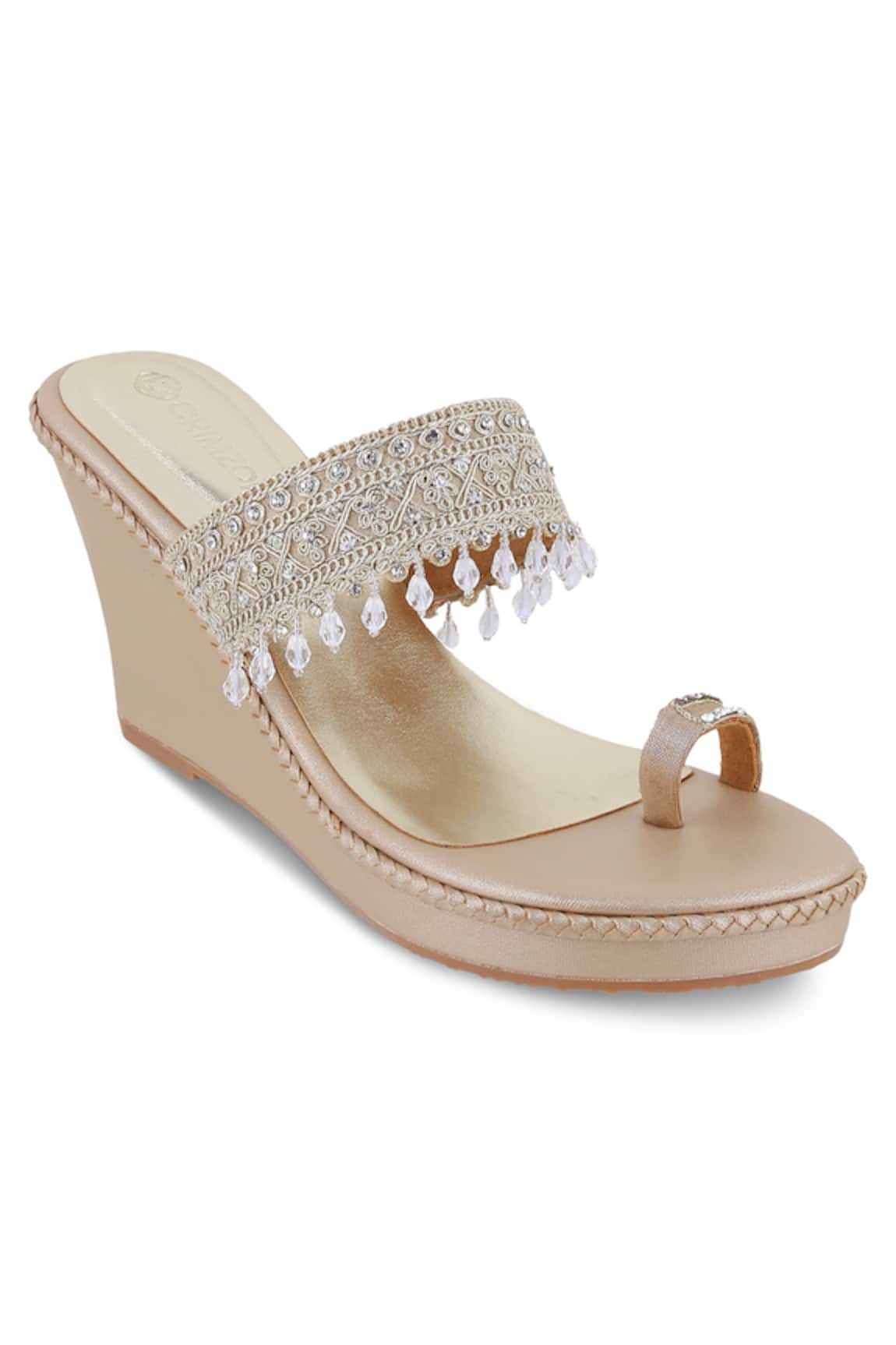 Crimzon Suhana Diamond Studded Wedges