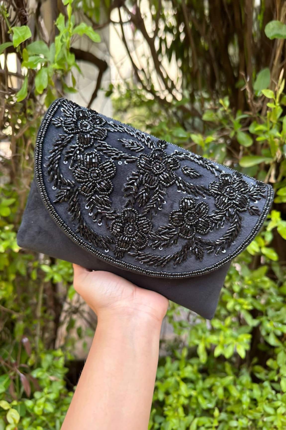 Stitched soles Bling Sequin Embellished Clutch