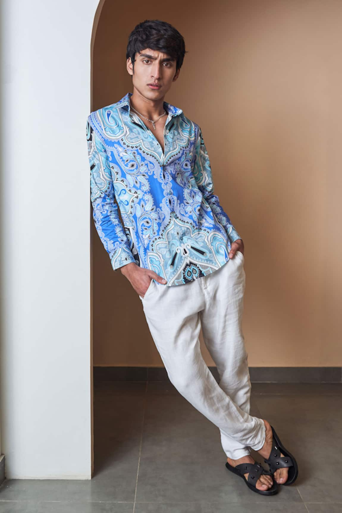 LoudLess Paisley Print Cotton Shirt