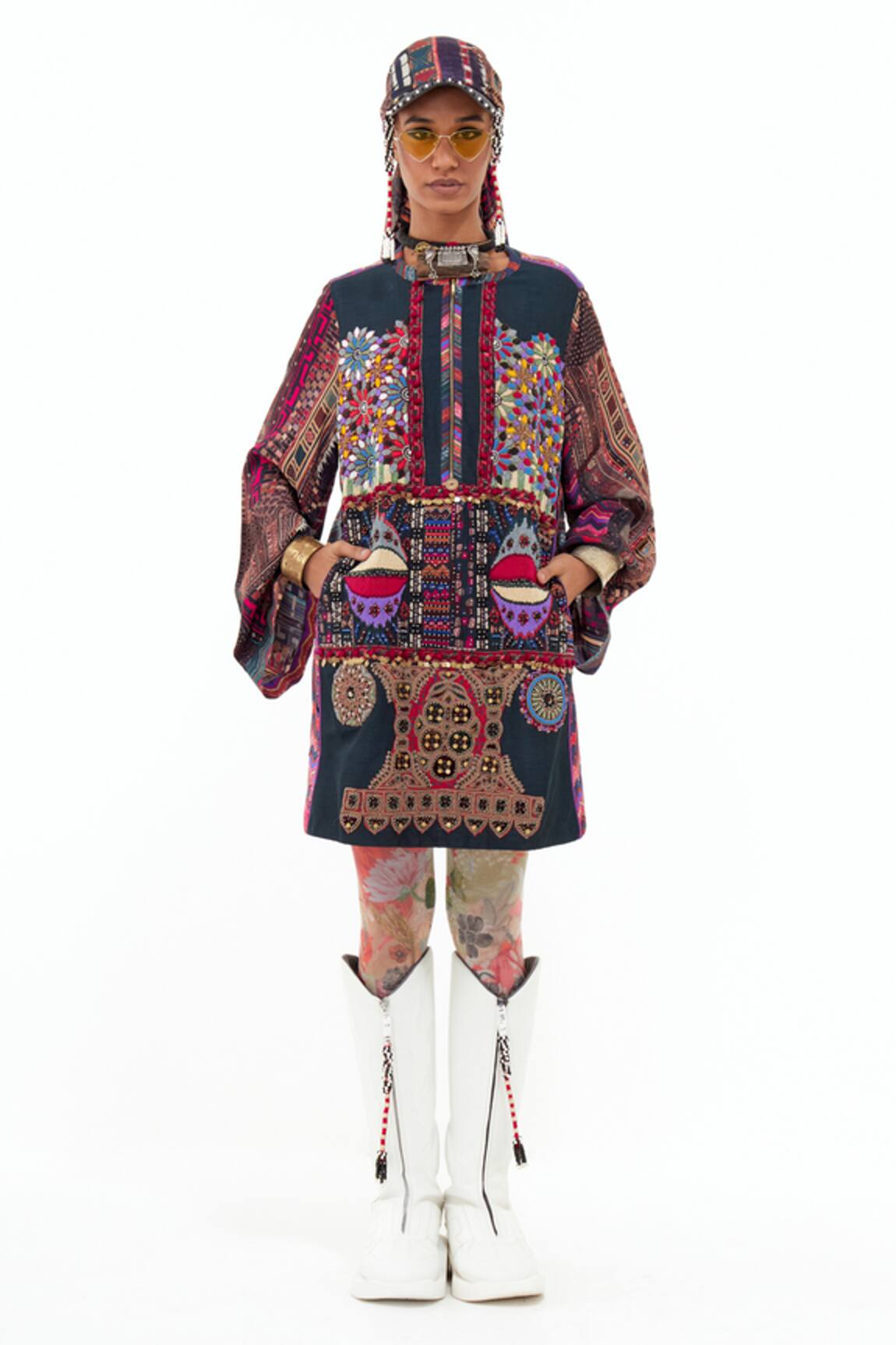 Aseem Kapoor Mehru Bead Embroidered Dress