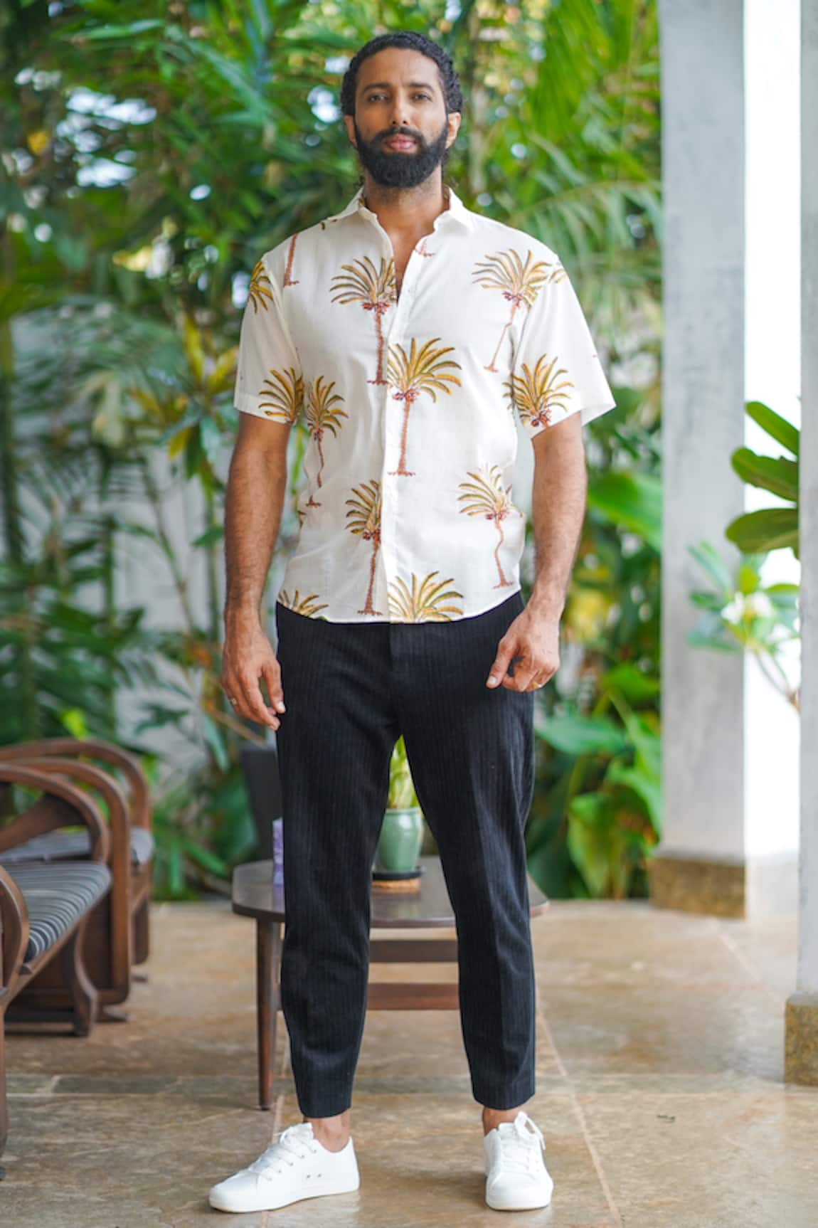 ALIAUM Palm Print Shirt