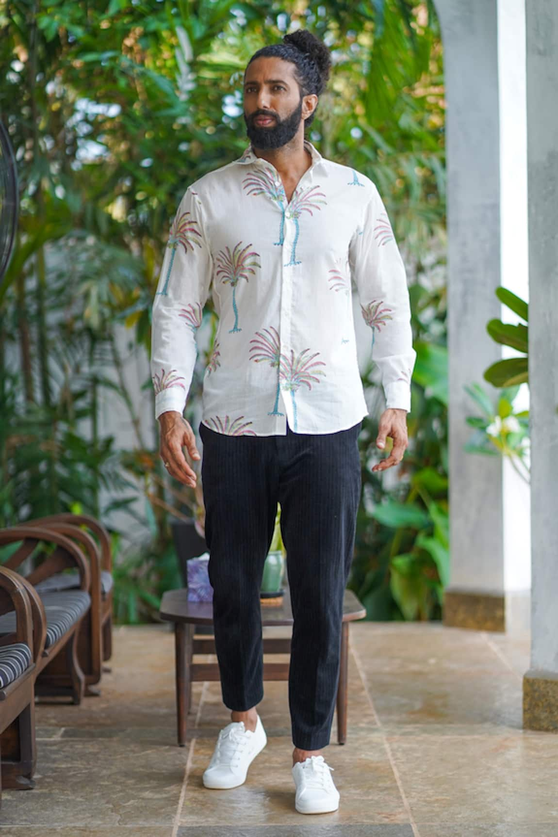 ALIAUM Tropical Print Shirt