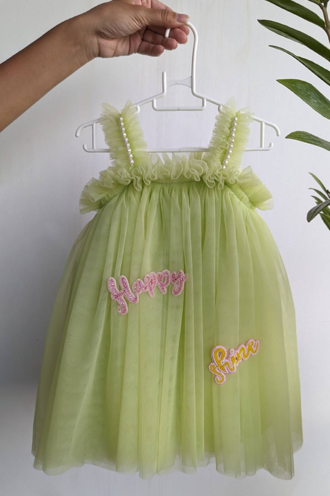 Ruchika Lath Label Beaded Text Embellished Dress