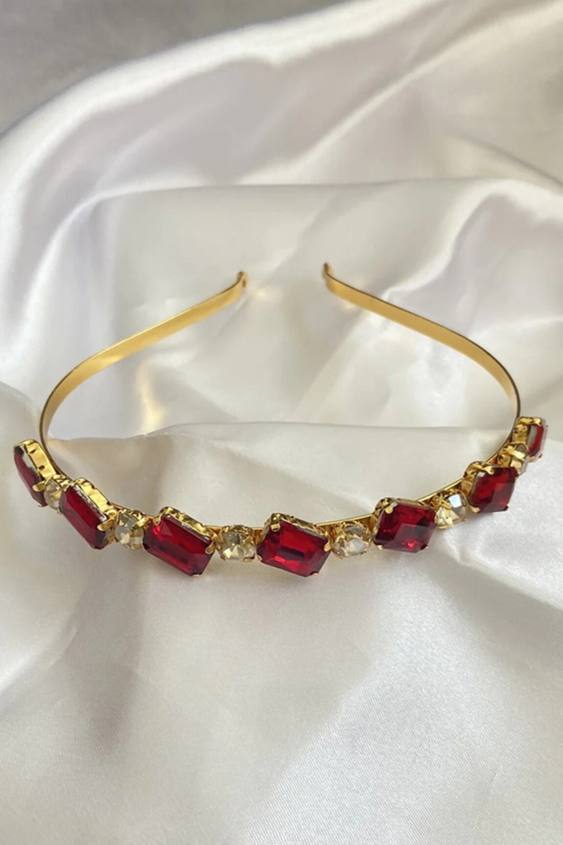 MNSH Rectangular Crystal Embellished Hairband