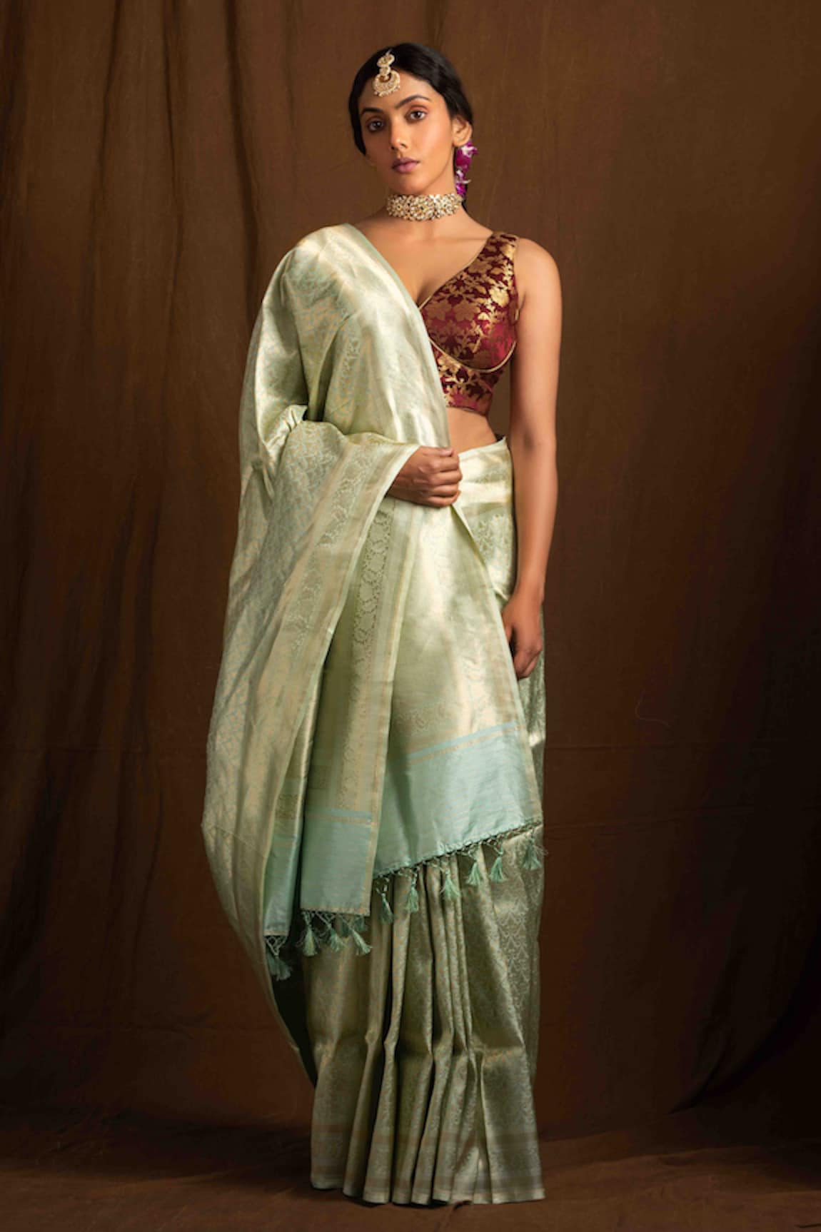 Buy Shavya Checkered Bollywood Georgette Multicolor Sarees Online @ Best  Price In India | Flipkart.com