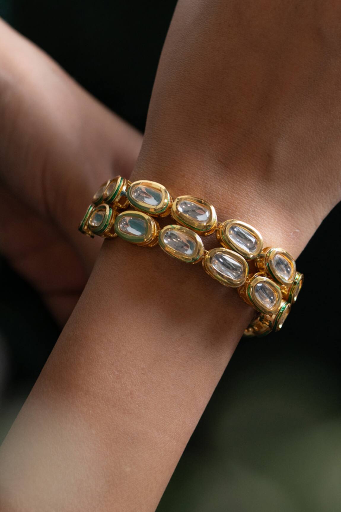Do Taara Kundan Bracelet 