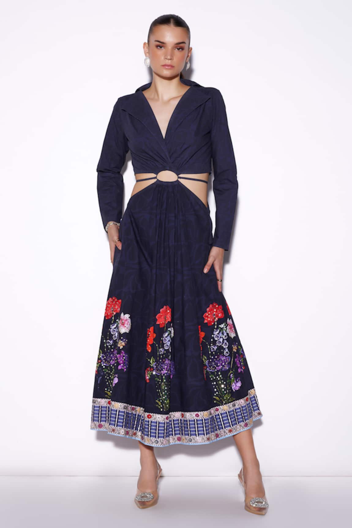 Verb By Pallavi Singhee Placement Floral Print Dress