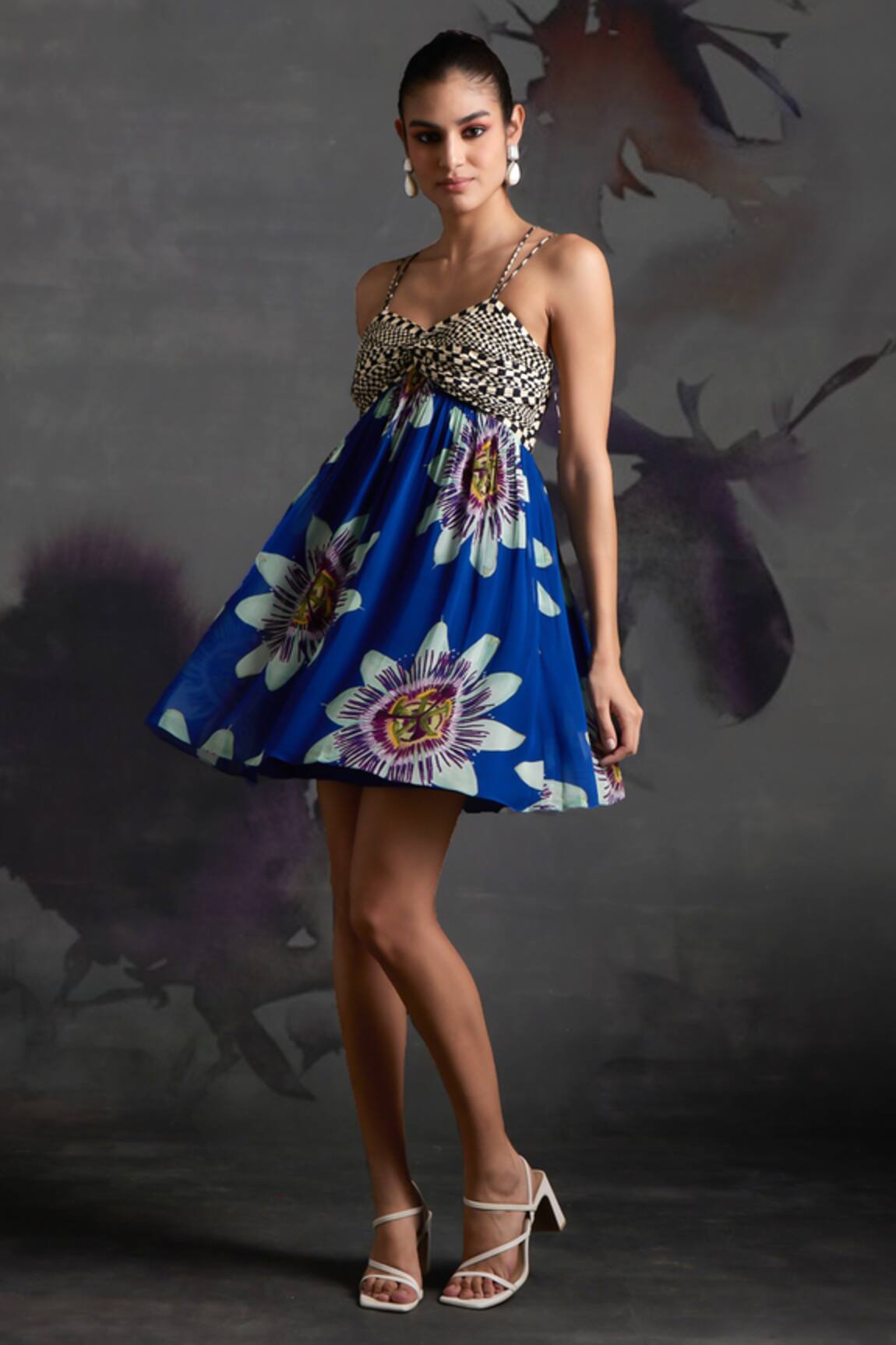 Verb By Pallavi Singhee Daisy Print Short Dress