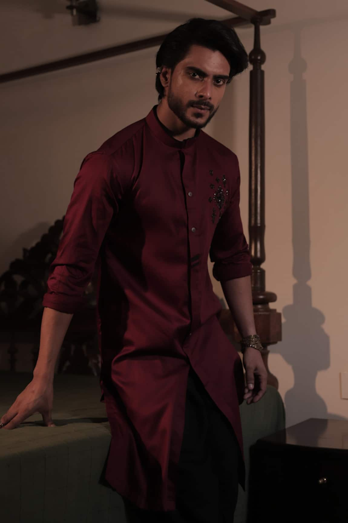 Ankita Lath Silk Kurta & Pant Set