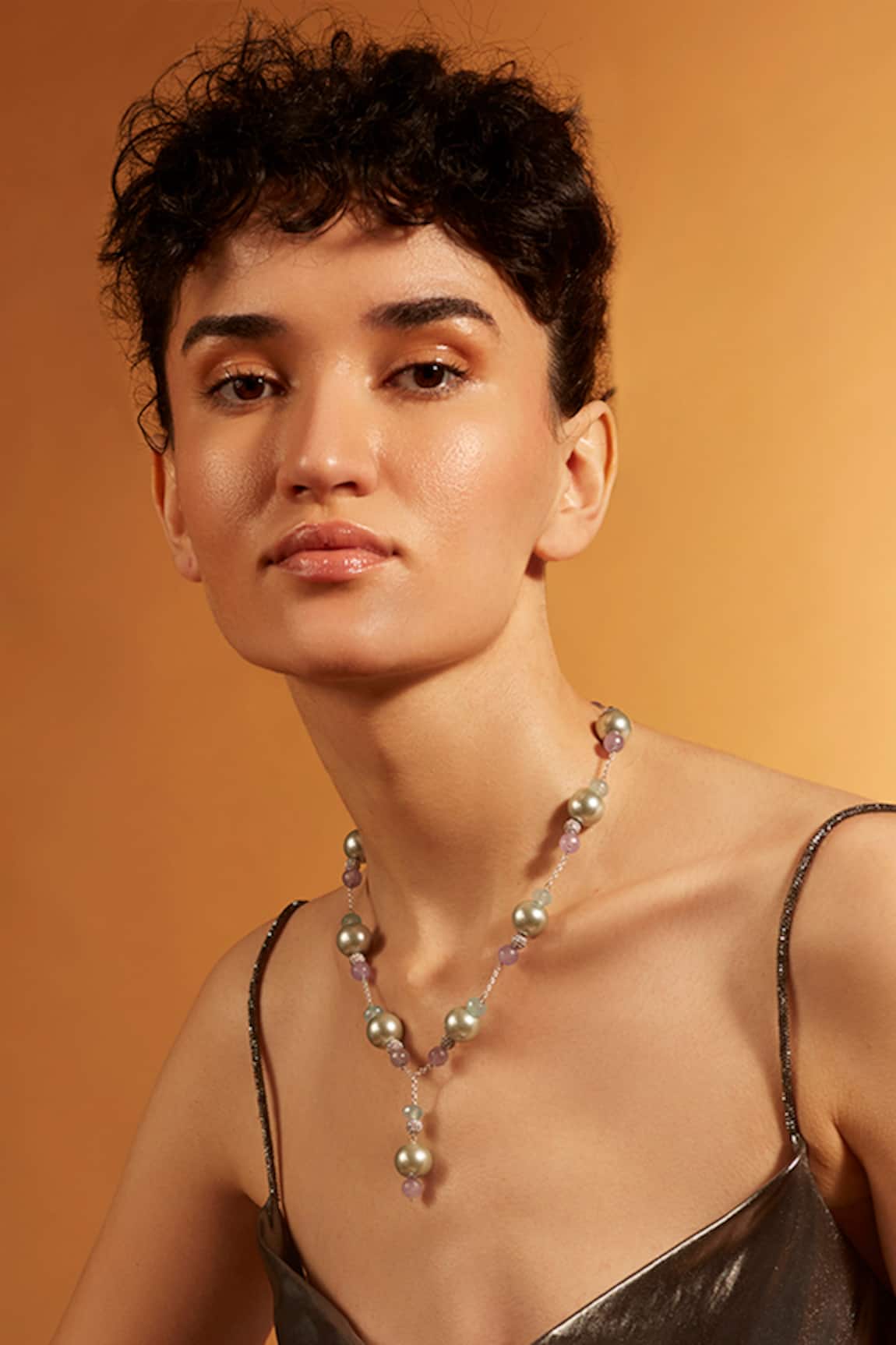 Joules By Radhika Sky Pearl Lariat Necklace 