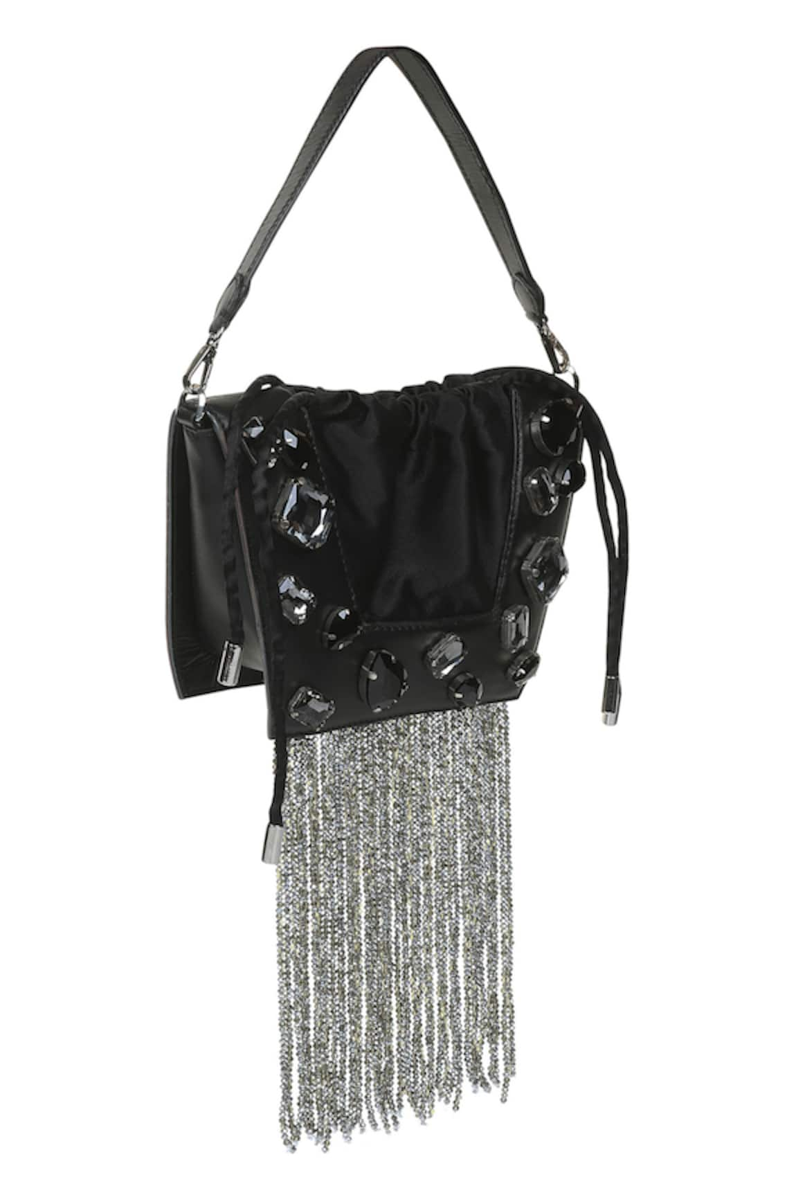 X Feet Above Trapeze Beaded Tassel Embellished Bag