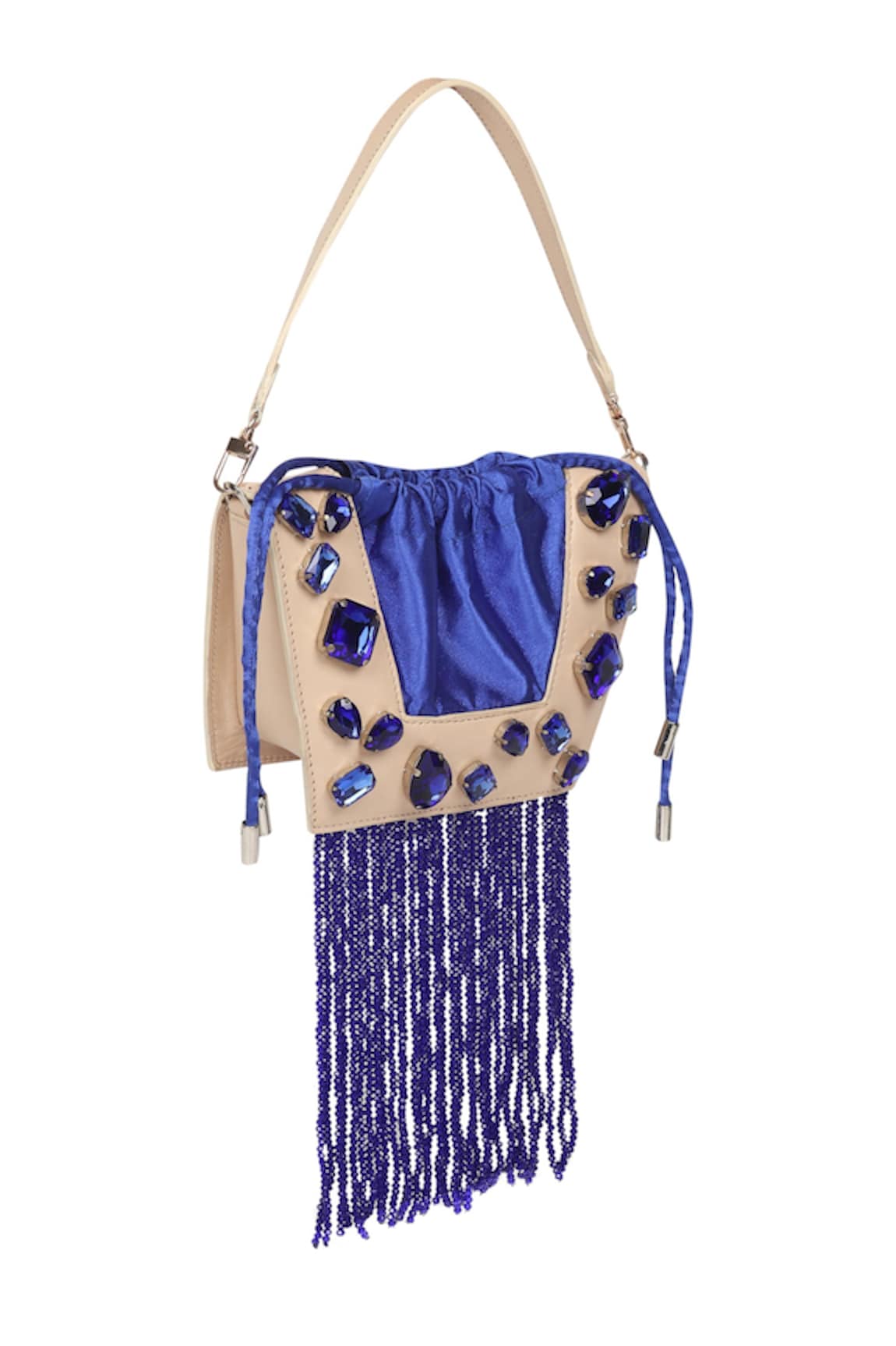 X Feet Above Trapeze Crystal Studded Bag