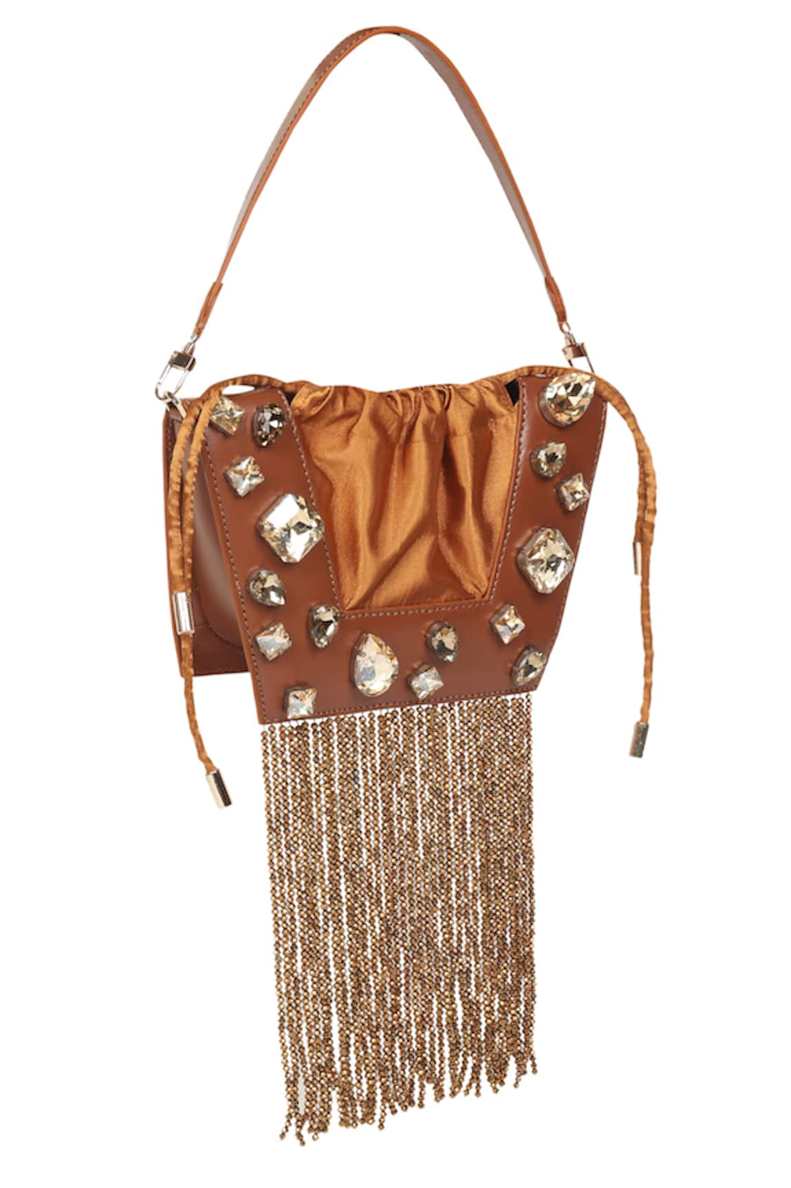 X Feet Above Trapeze Tassel Embellished Bag