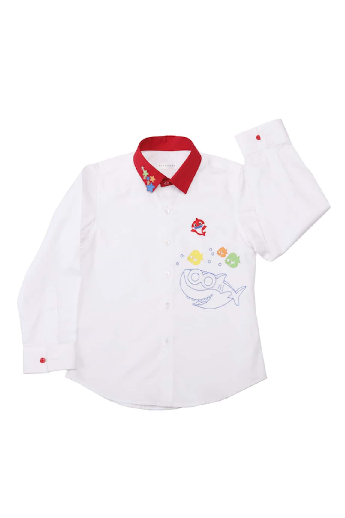 Partykles Baby Shark Embroidered Shirt 
