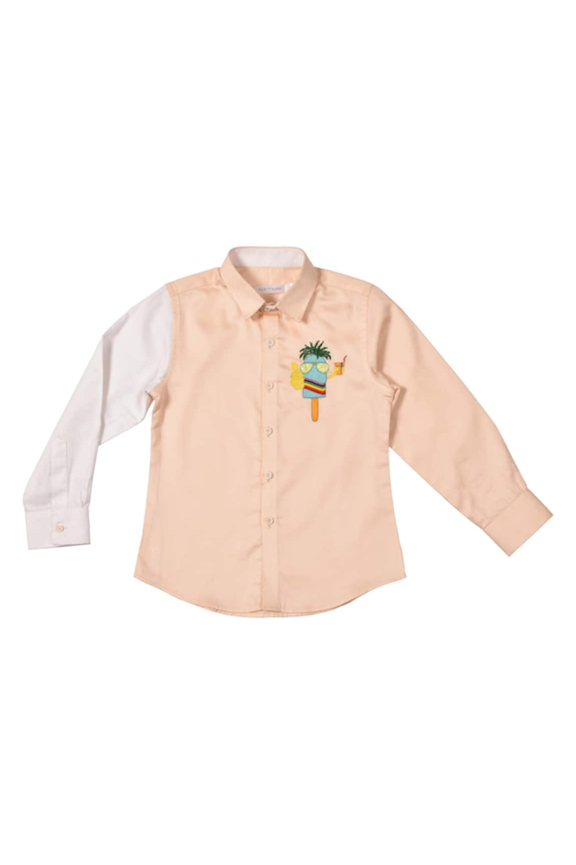 Partykles Placement Ice Cream Embroidered Shirt