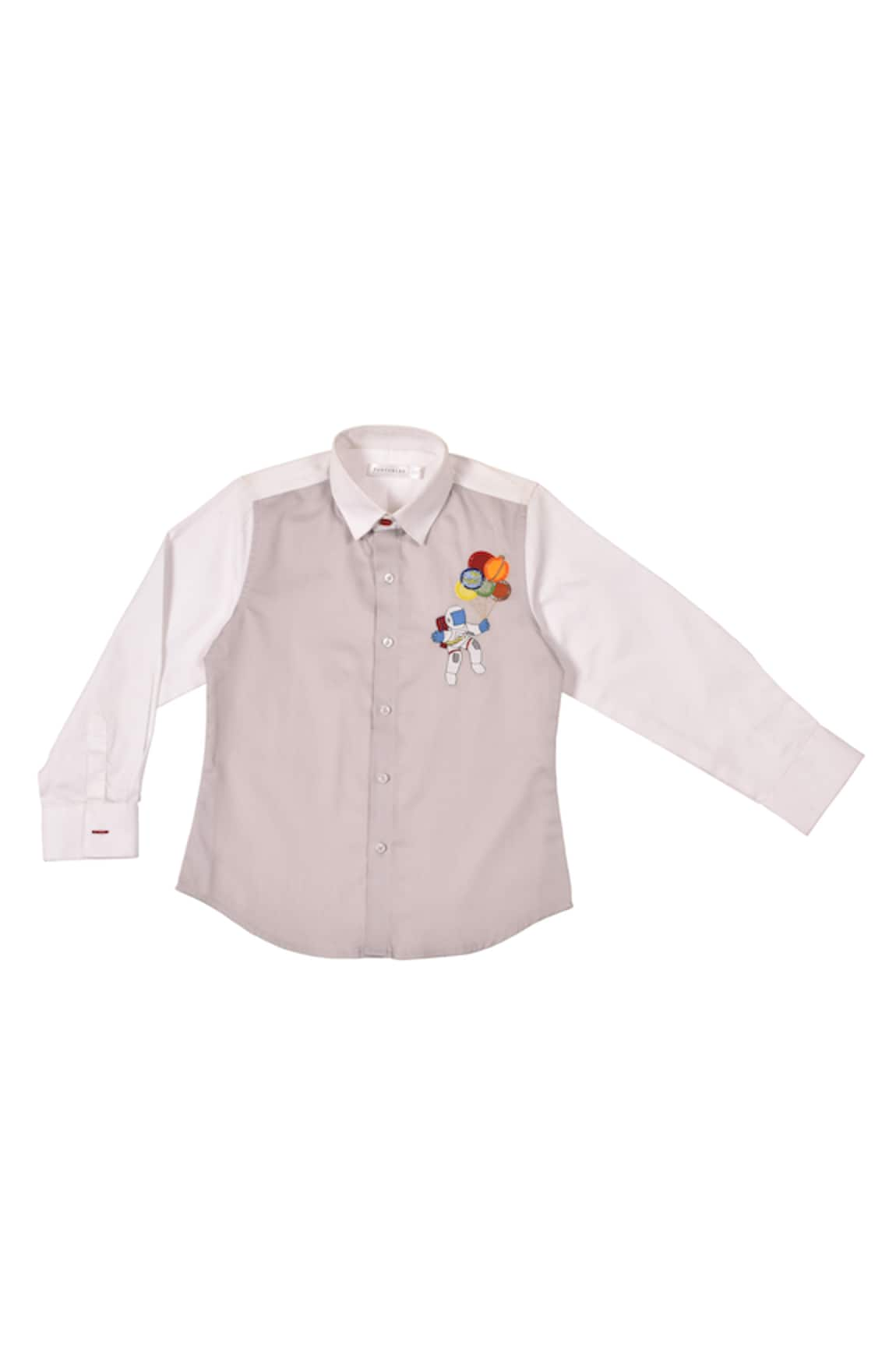 Partykles Placement Astronaut Embroidered Shirt