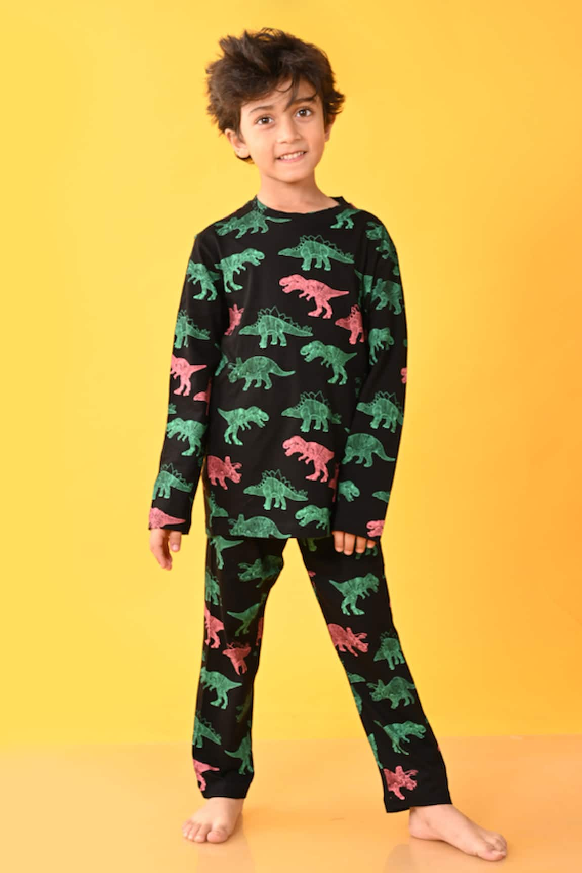 Anthrilo Dinosaur Print Night Suit