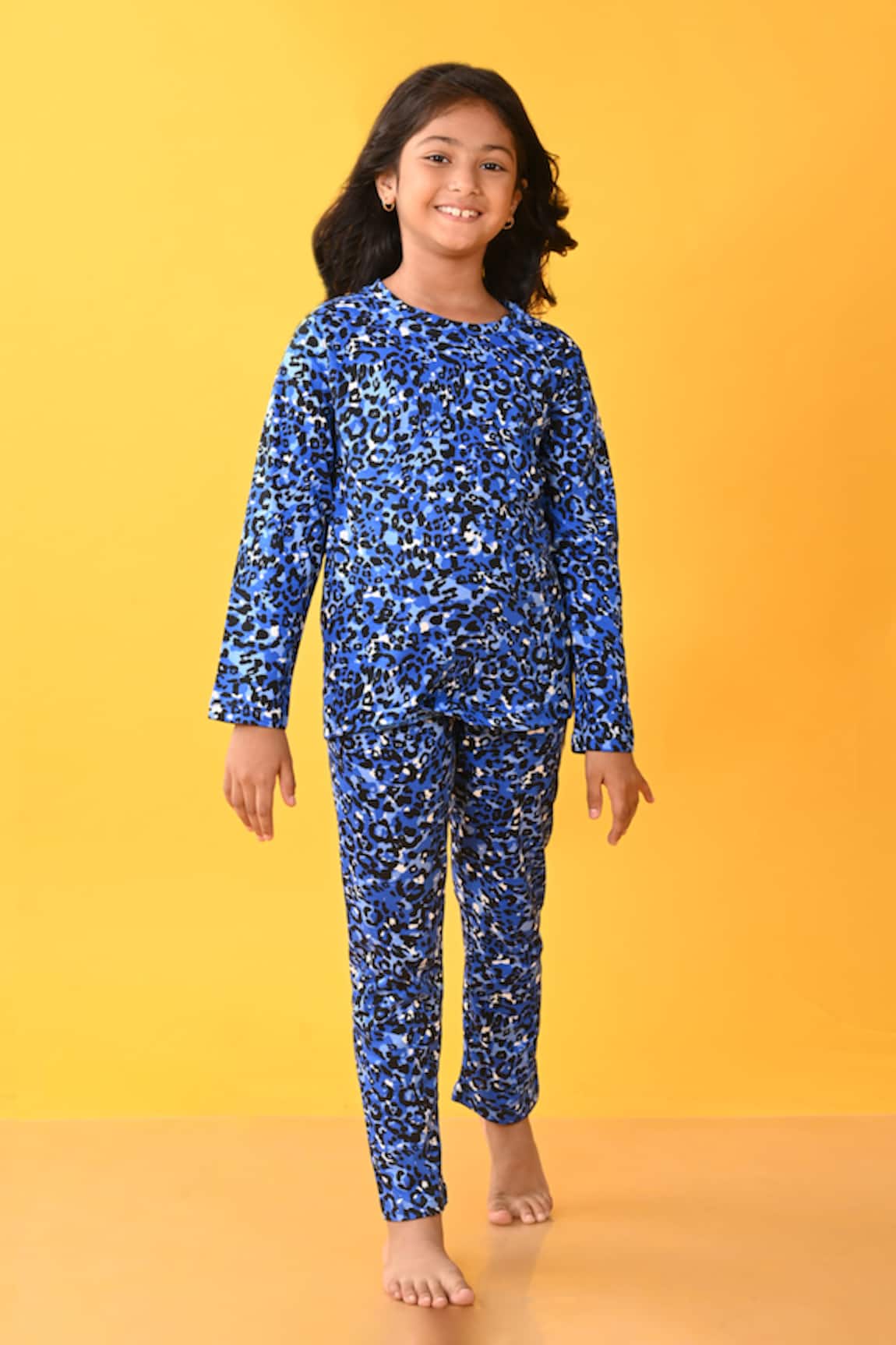 Anthrilo Leopard Print T-Shirt With Pyjama