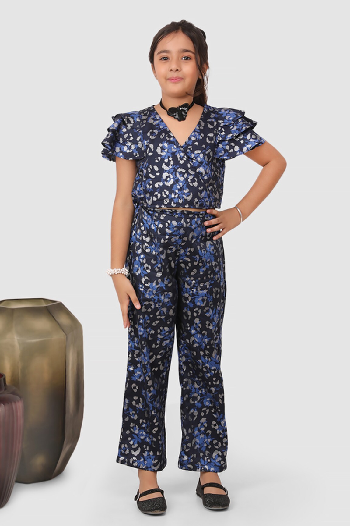 Jelly Jones Foil Print Top With Pant