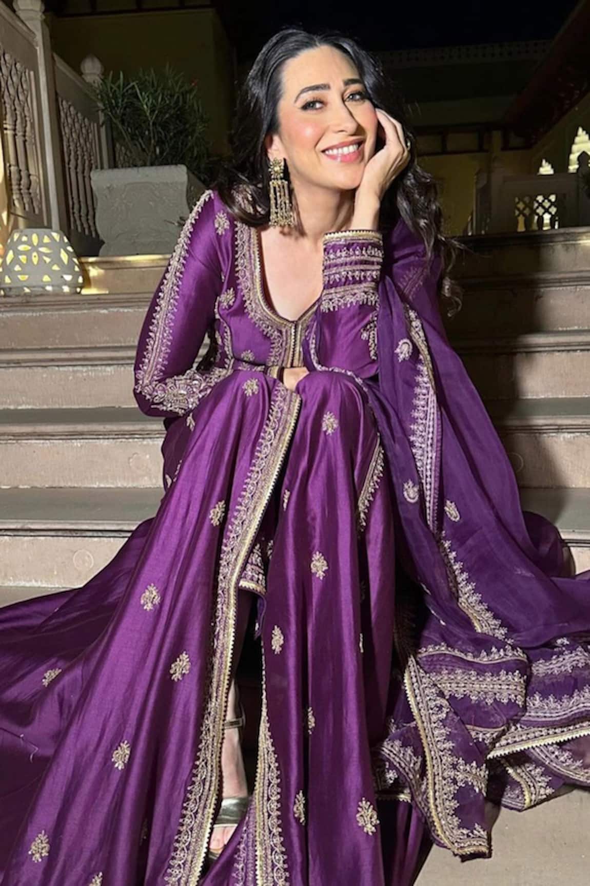 Jigar Mali Chanderi Jacket Pant Set 