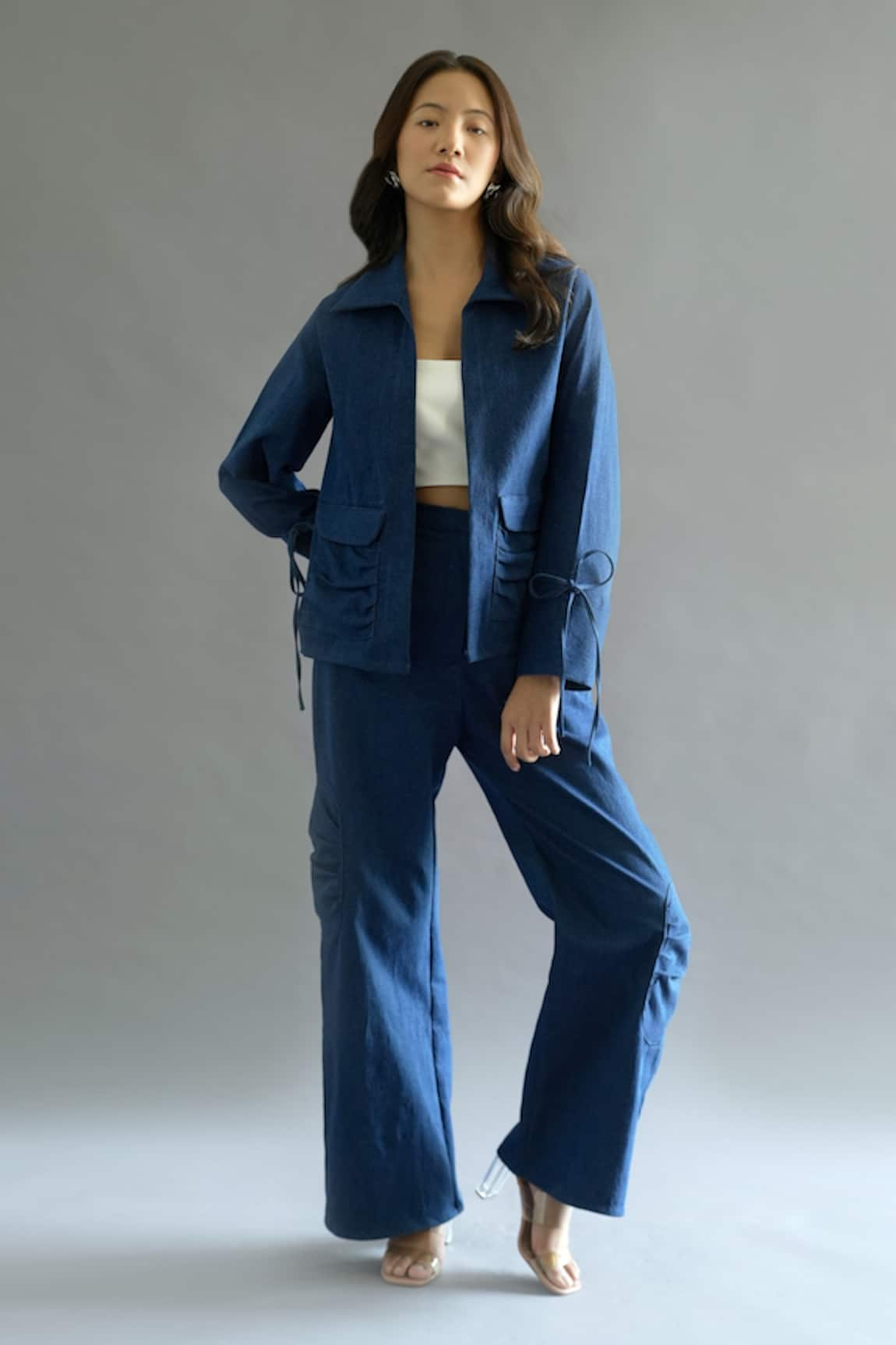 Kritika Madan Label Jacket & Patch Pocket Pant Co-ord Set