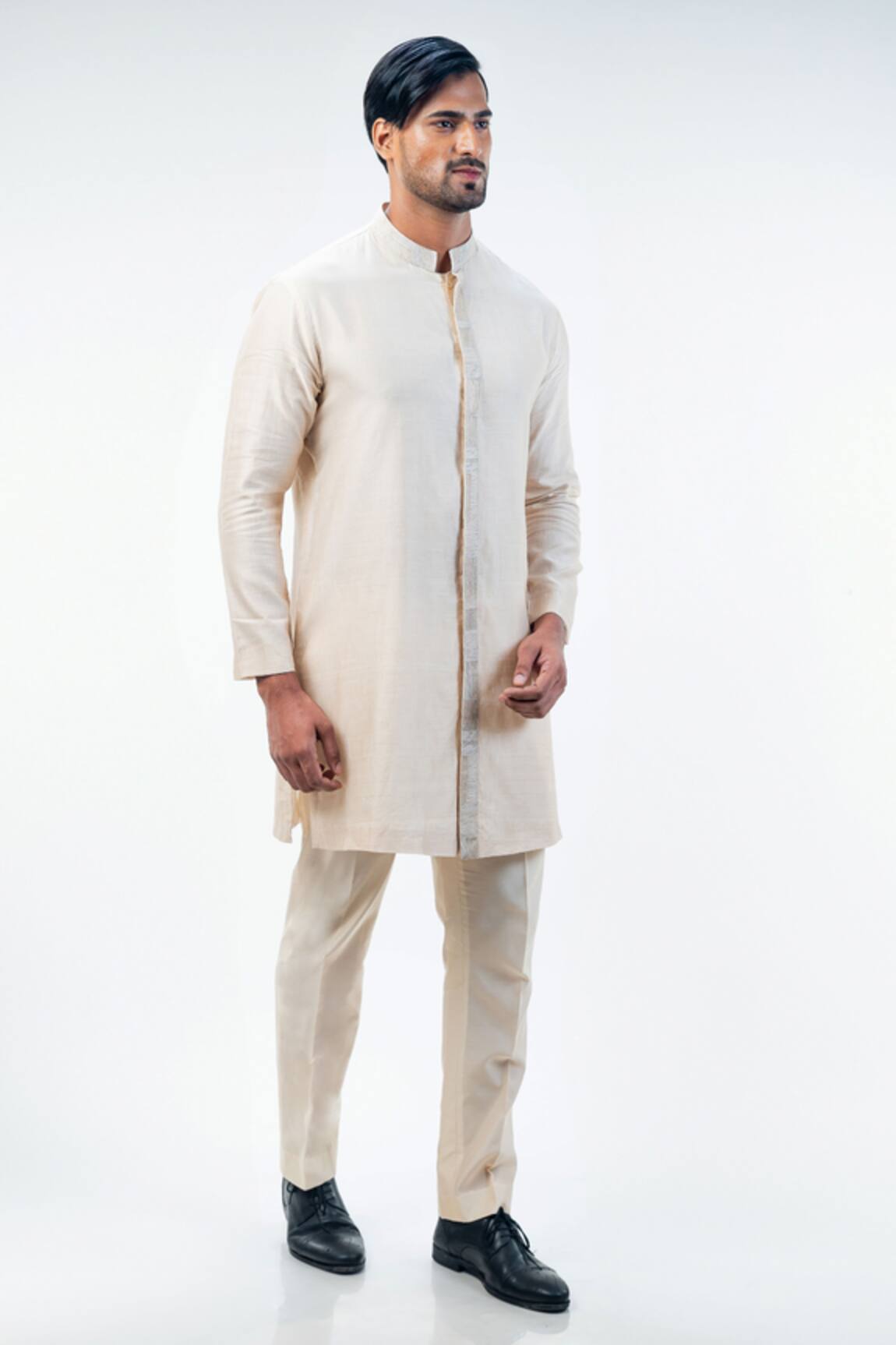 Kommal Sood Embroidered Placket Kurta With Trouser 