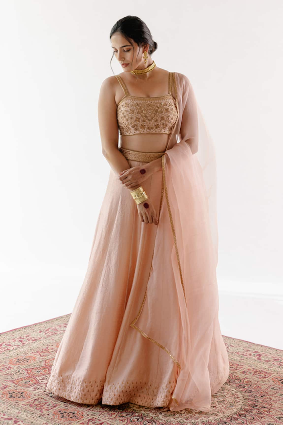 Ridhimaa Gupta Sukoon Sequin Embroidered Lehenga Set