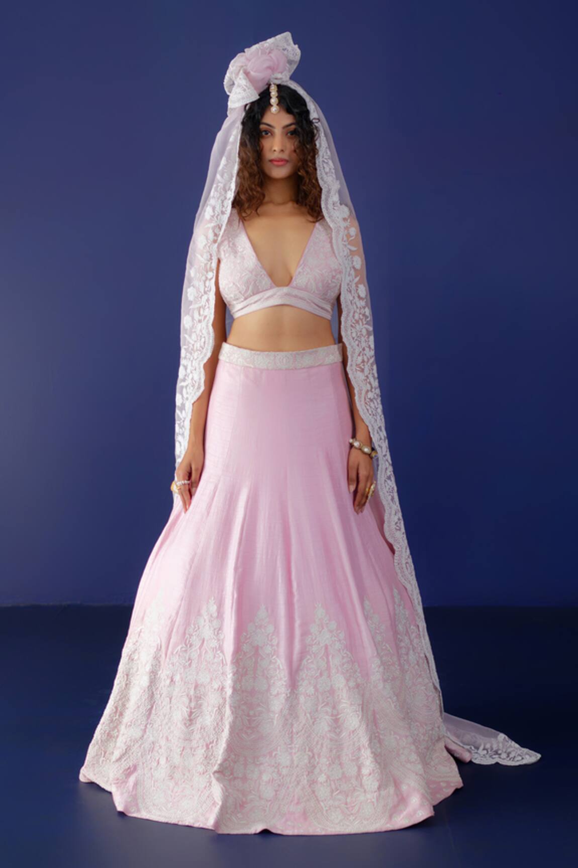 Ridhimaa Gupta Khayal Adda Resham Embroidered Lehenga Set