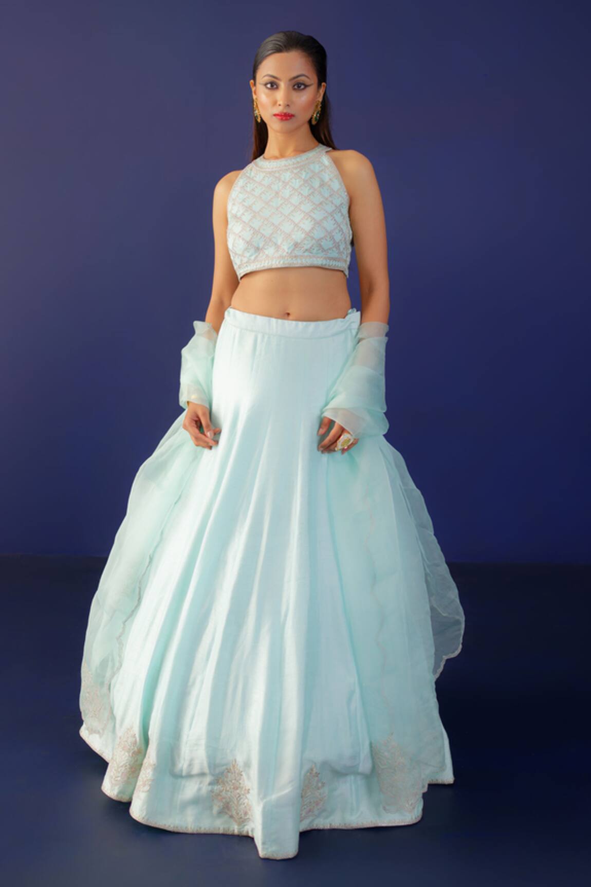 Ridhimaa Gupta Dua Lehenga & Embroidered Blouse Set